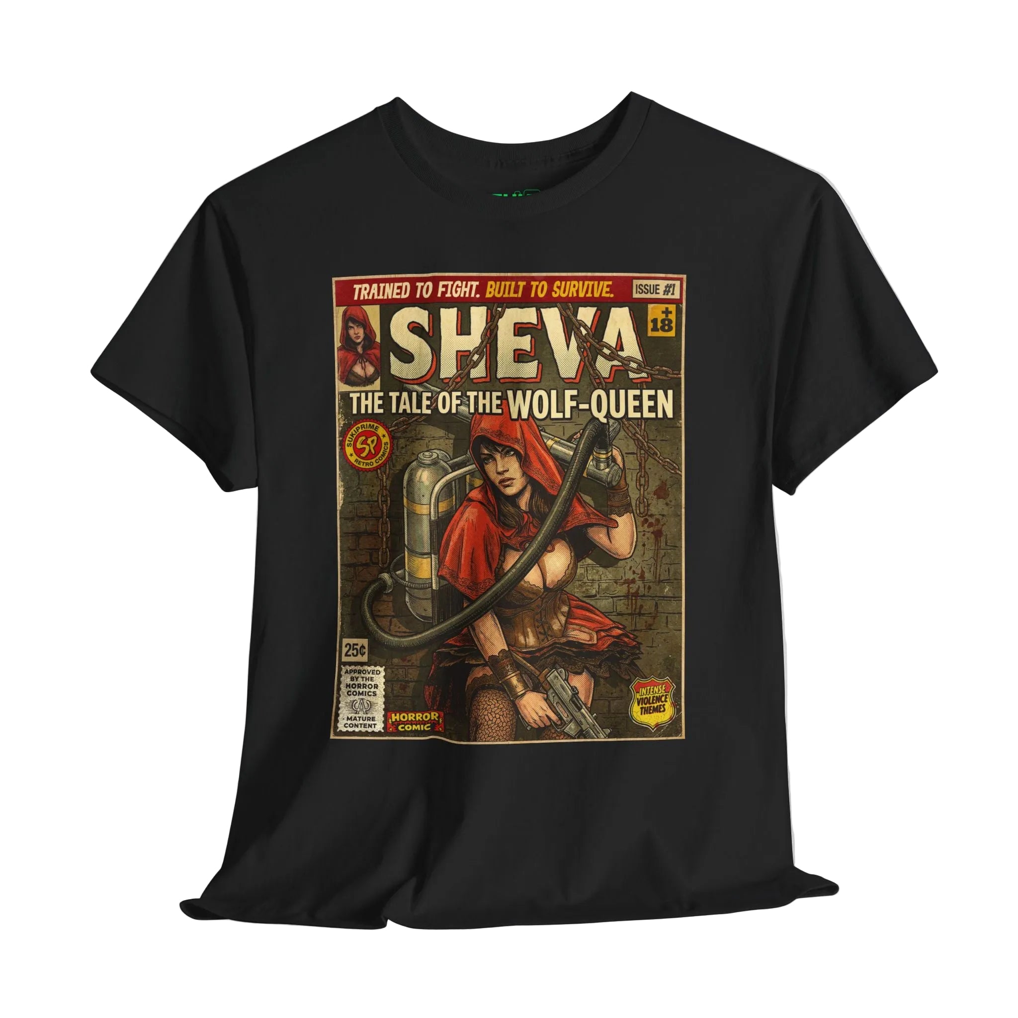Resident Evil Sheva Comic Art T-Shirt. Retro vintage comic art themed gaming t-shirt by SukiPrime