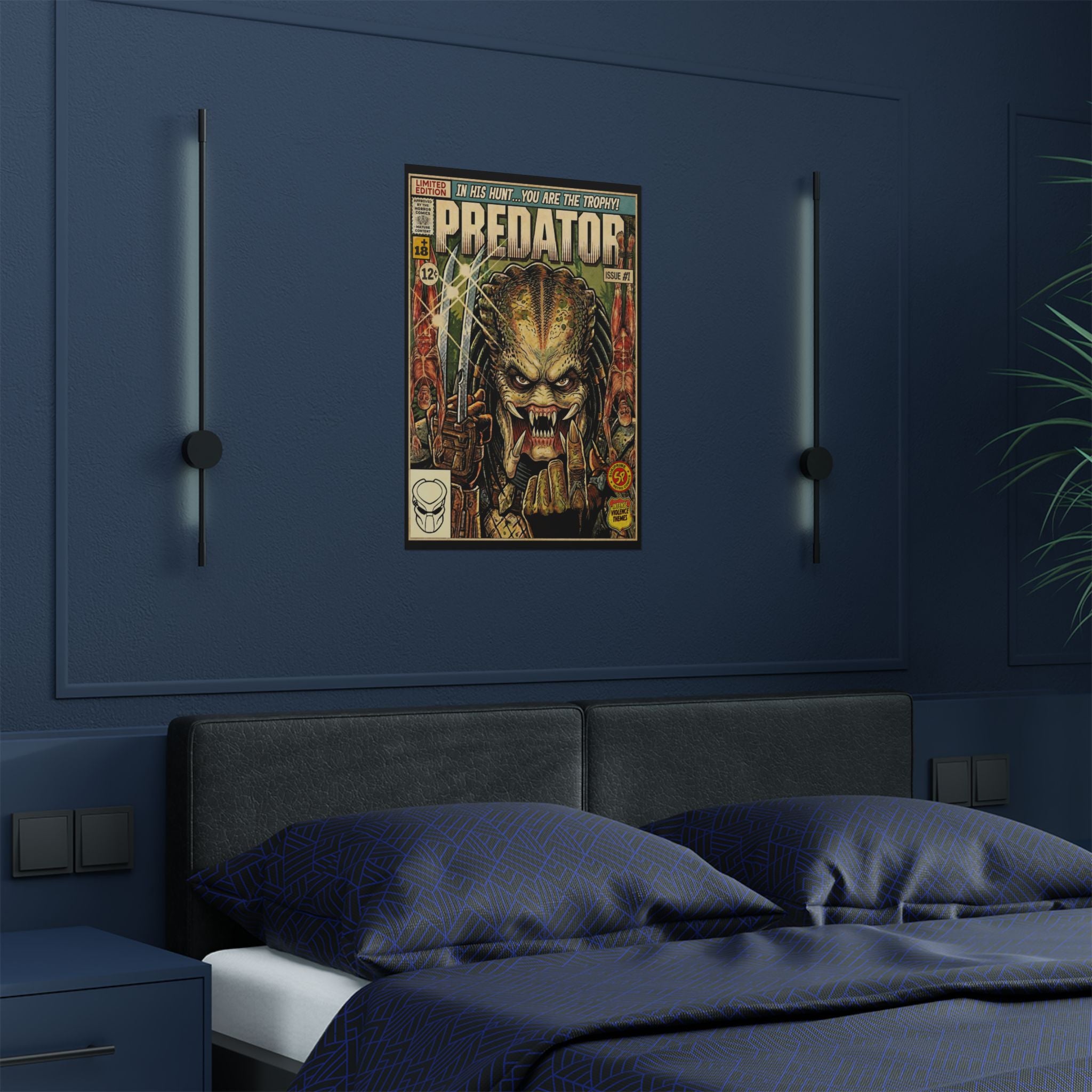 Predator Comic Art Poster