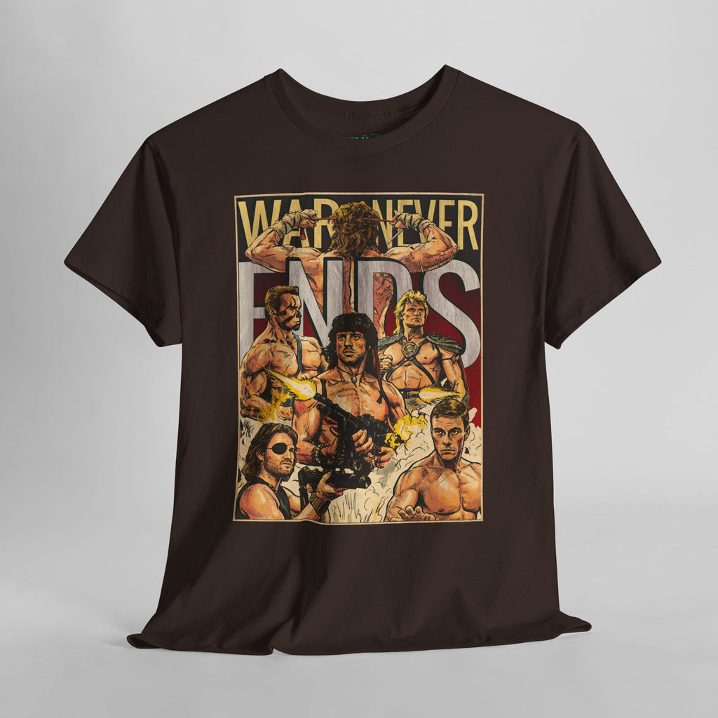 War Never Ends Vintage Retro Comic Cover T-Shirt