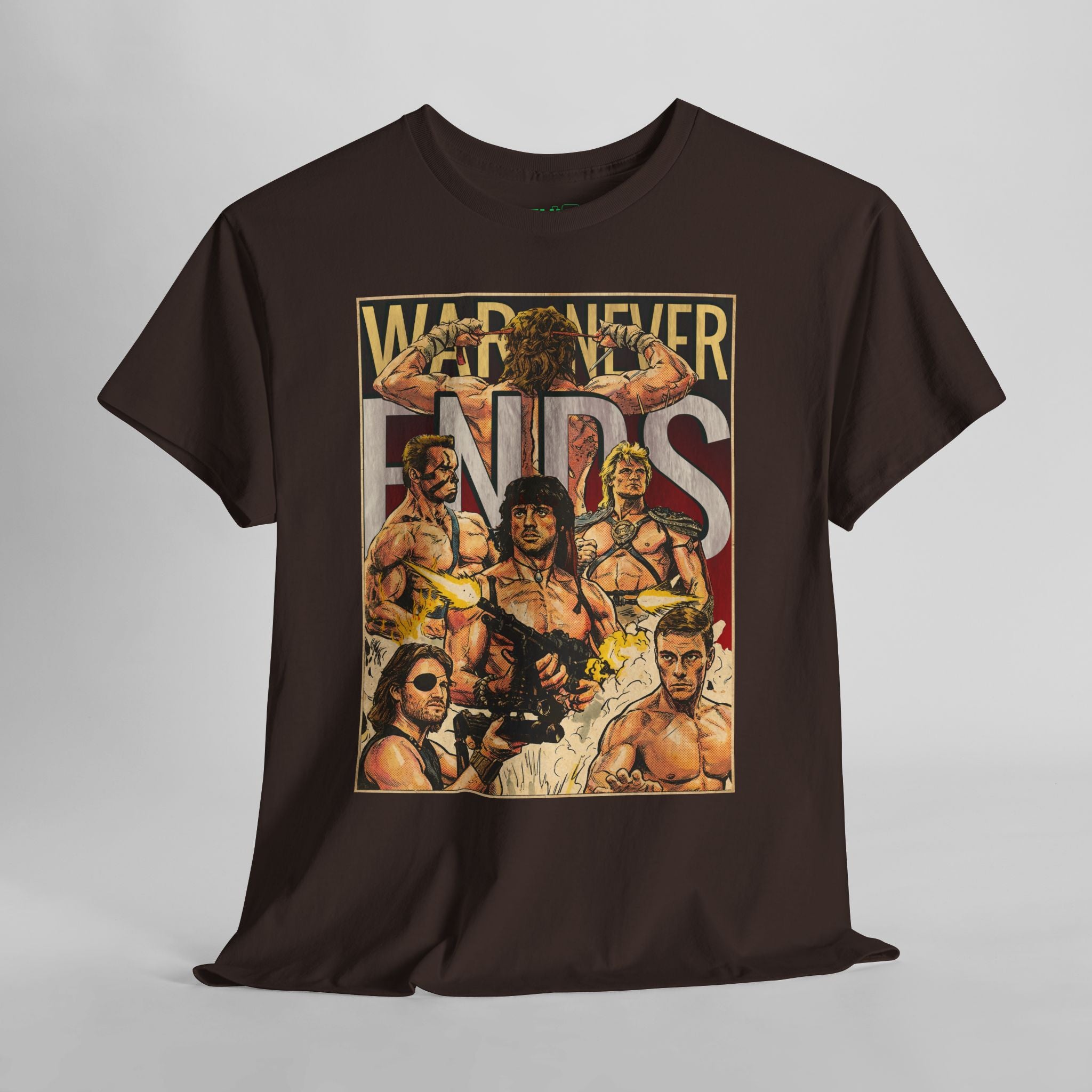 War Never Ends Vintage Retro Comic Cover T-Shirt