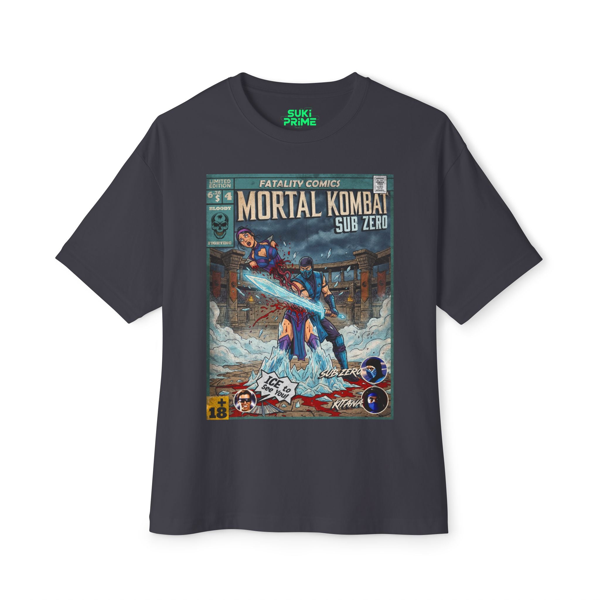 Sub-Zero Comic Cover Oversized T-Shirt