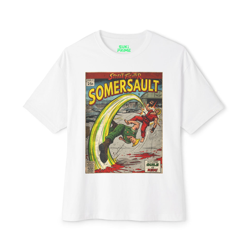 Guile Street Fighter Comic Cover Oversized T-Shirt