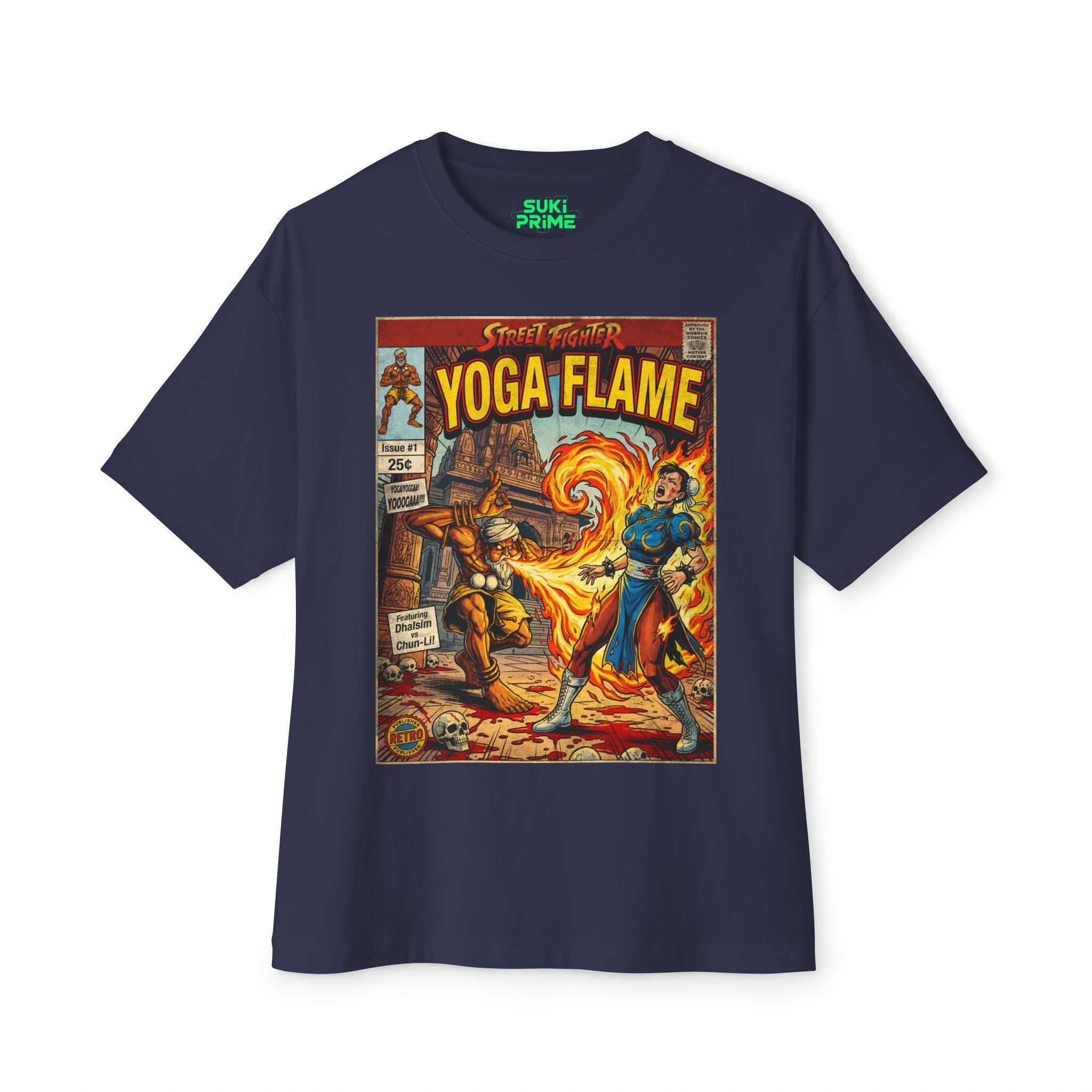 Dhalsim Street Fighter Comic Cover Oversized T-Shirt