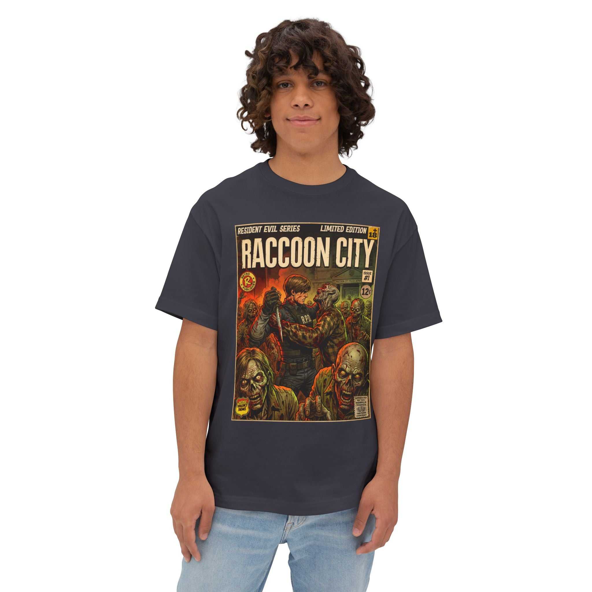 Resident Evil 2 Comic Cover Oversized T-Shirt