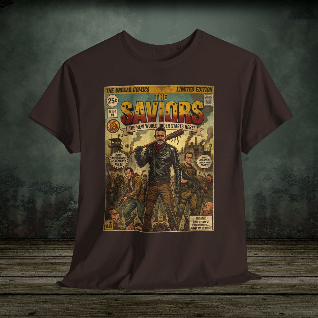 Retro Walking Dead TV Series Comic Art T-Shirt by SukiPrime
