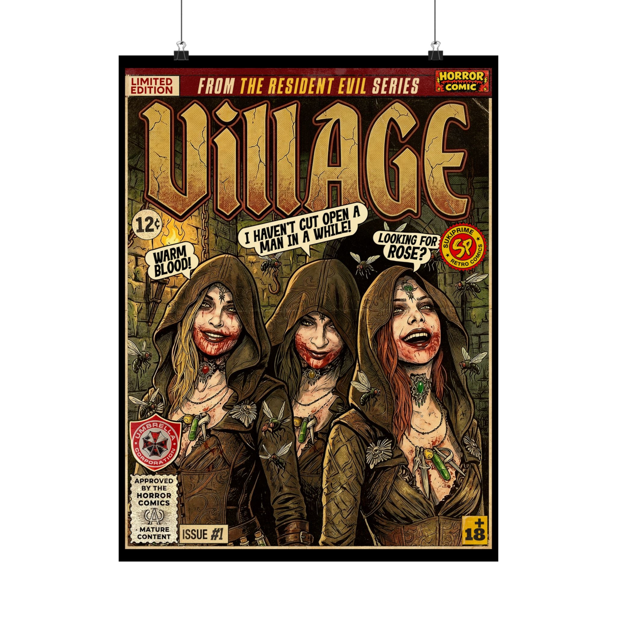 Resident Evil Village Comic Art Poster by SukiPrime