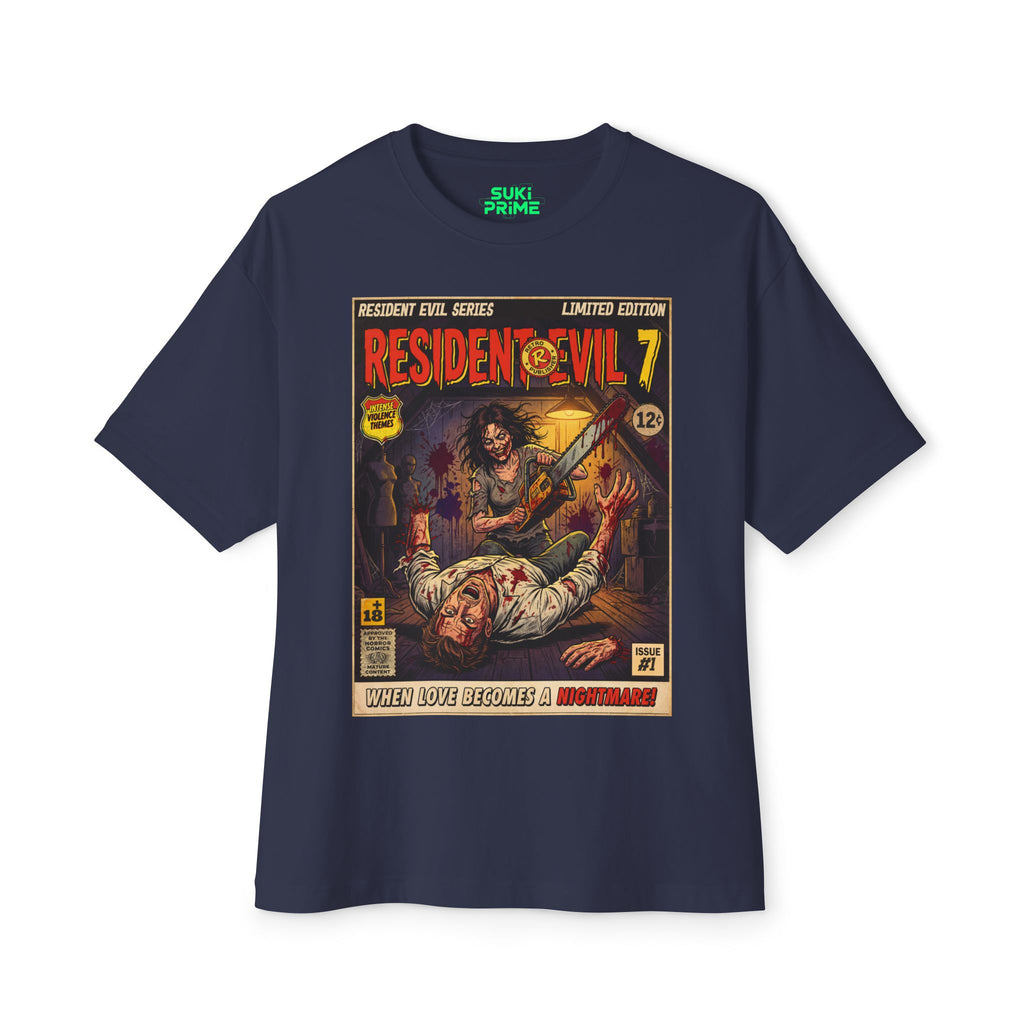 Resident Evil 7 Comic Cover Oversized T-Shirt