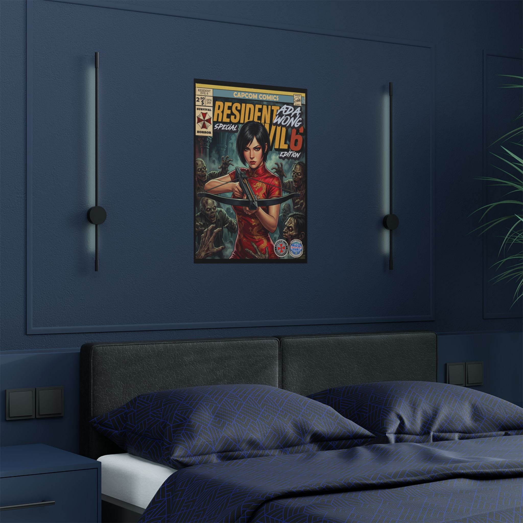 Ada Wong Resident Evil 6 Comic Satin Poster (300gsm) 18″ x 24″ (Vertical)
