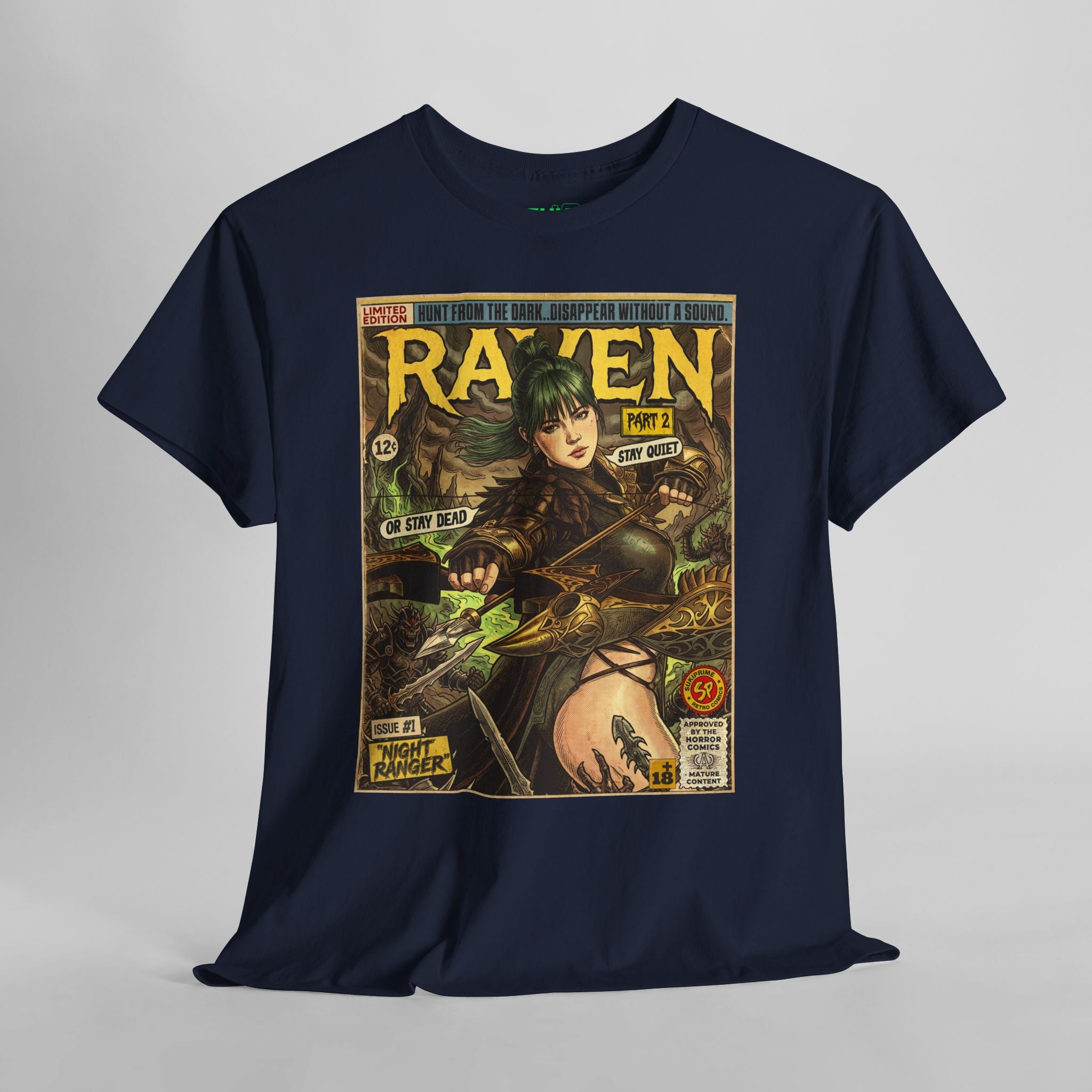Raven 2 Night Ranger Comic Art T-Shirt