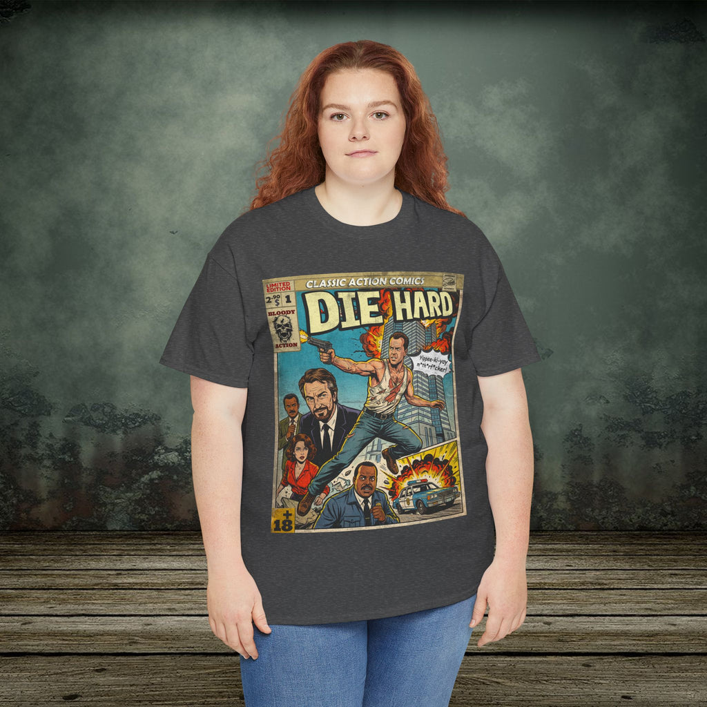 Die Hard Comic Retro Classic Vintage Movie T-Shirt