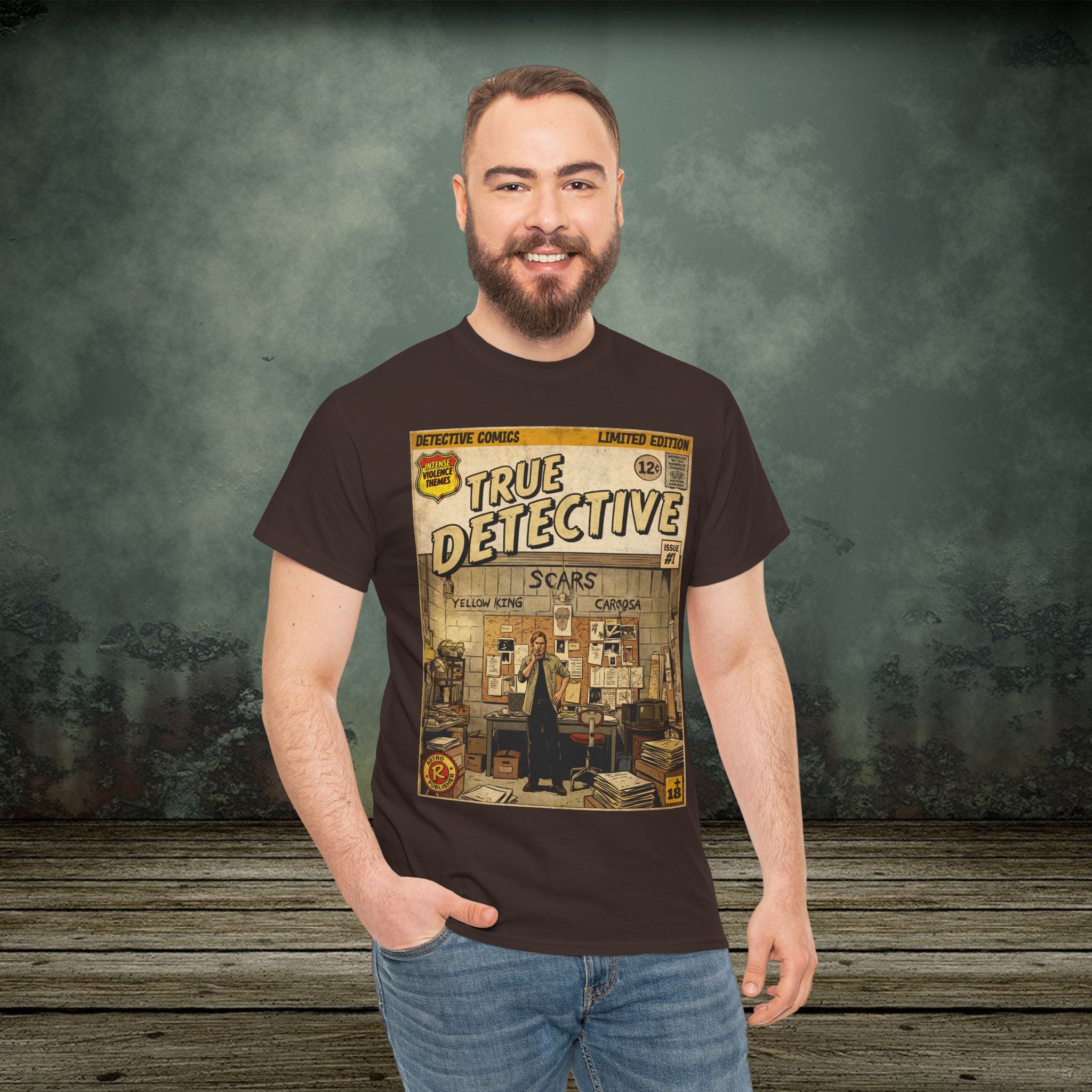 True Detective Comic Art T-Shirt