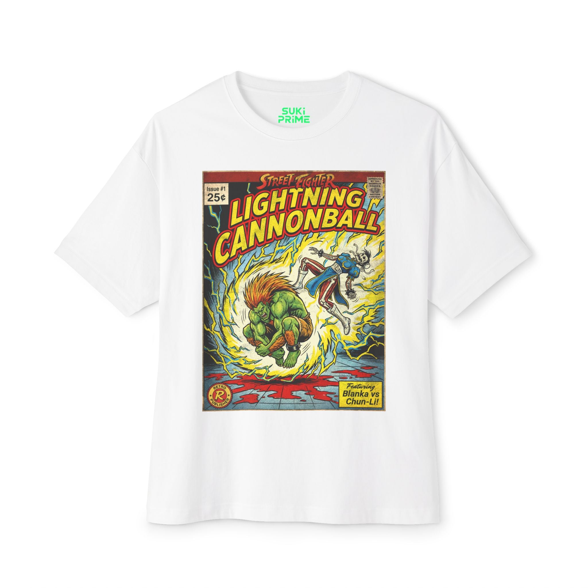 Blanka Street Fighter Comic Cover Oversized T-Shirt