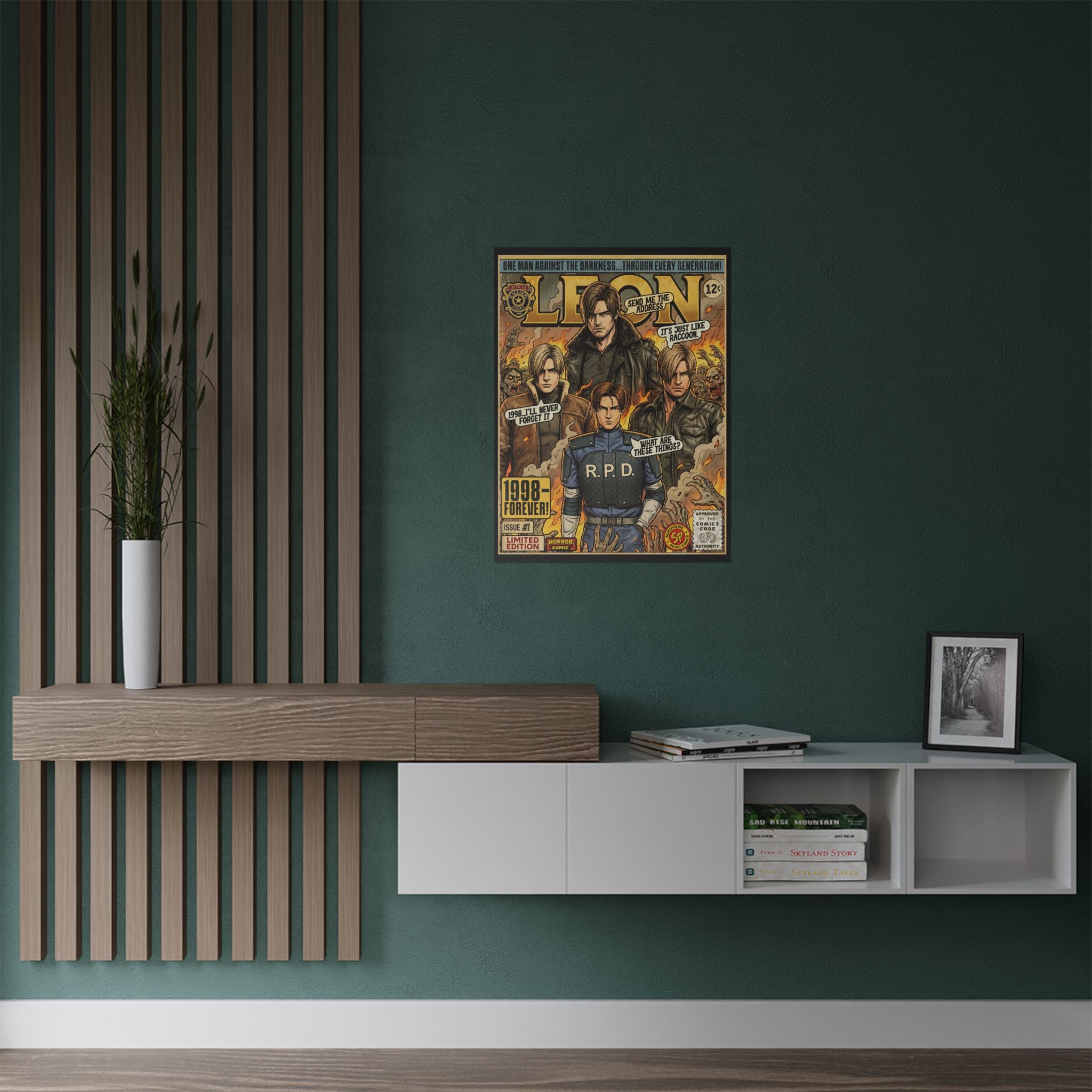 Resident Evil Leon Comic Art Poster by SukiPrime
