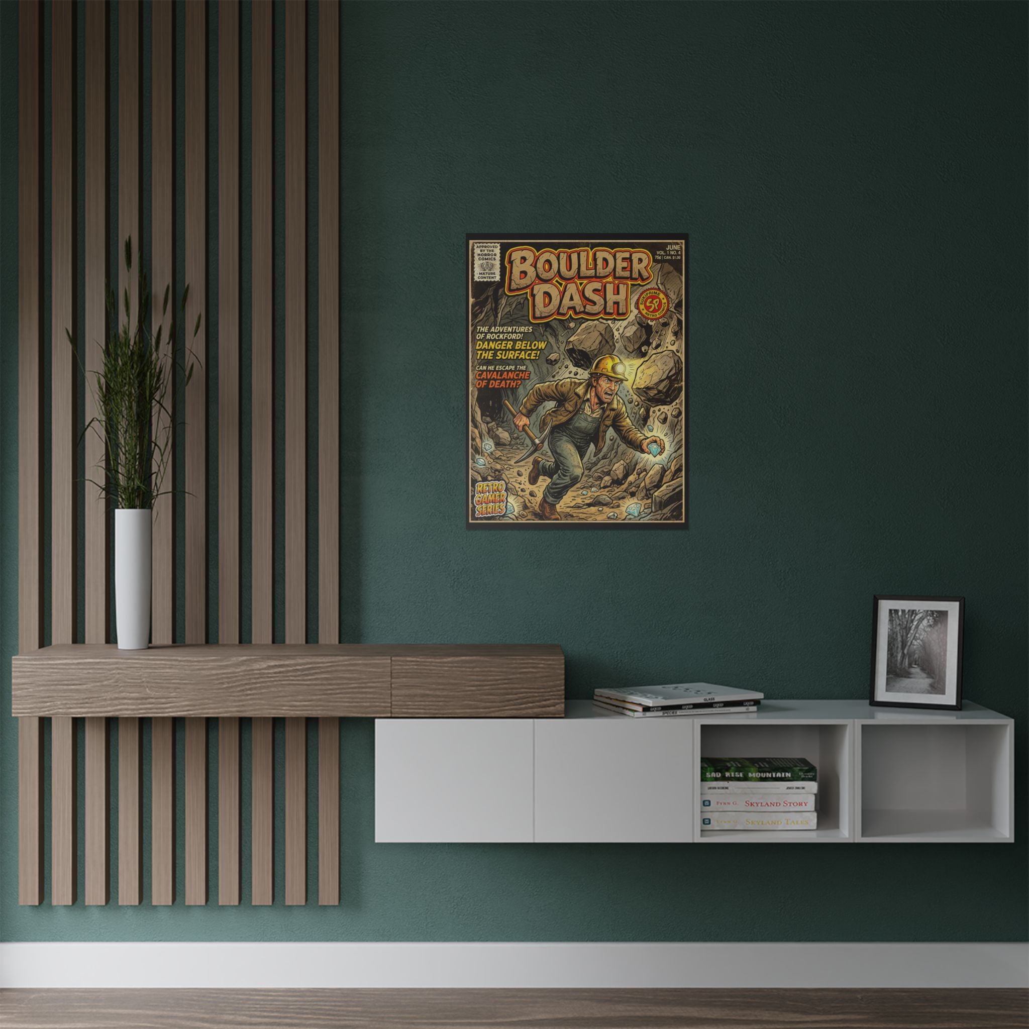 Boulder Dash Comic Art Poster by SukiPrime
