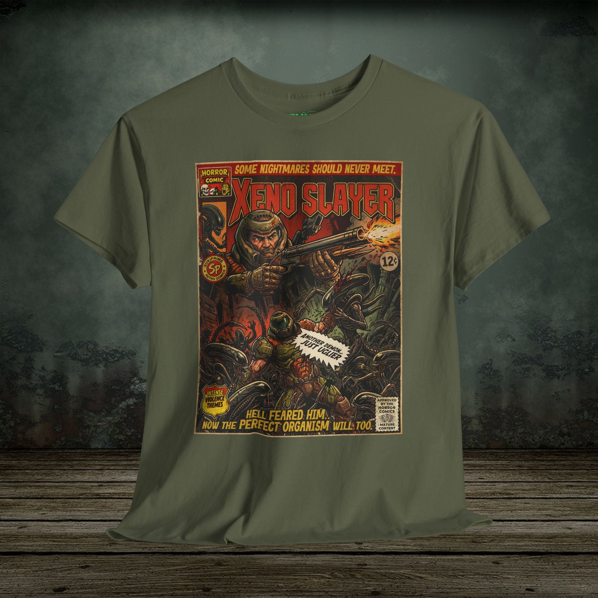 Xeno Slayer | Vintage Retro Gaming T-Shirt