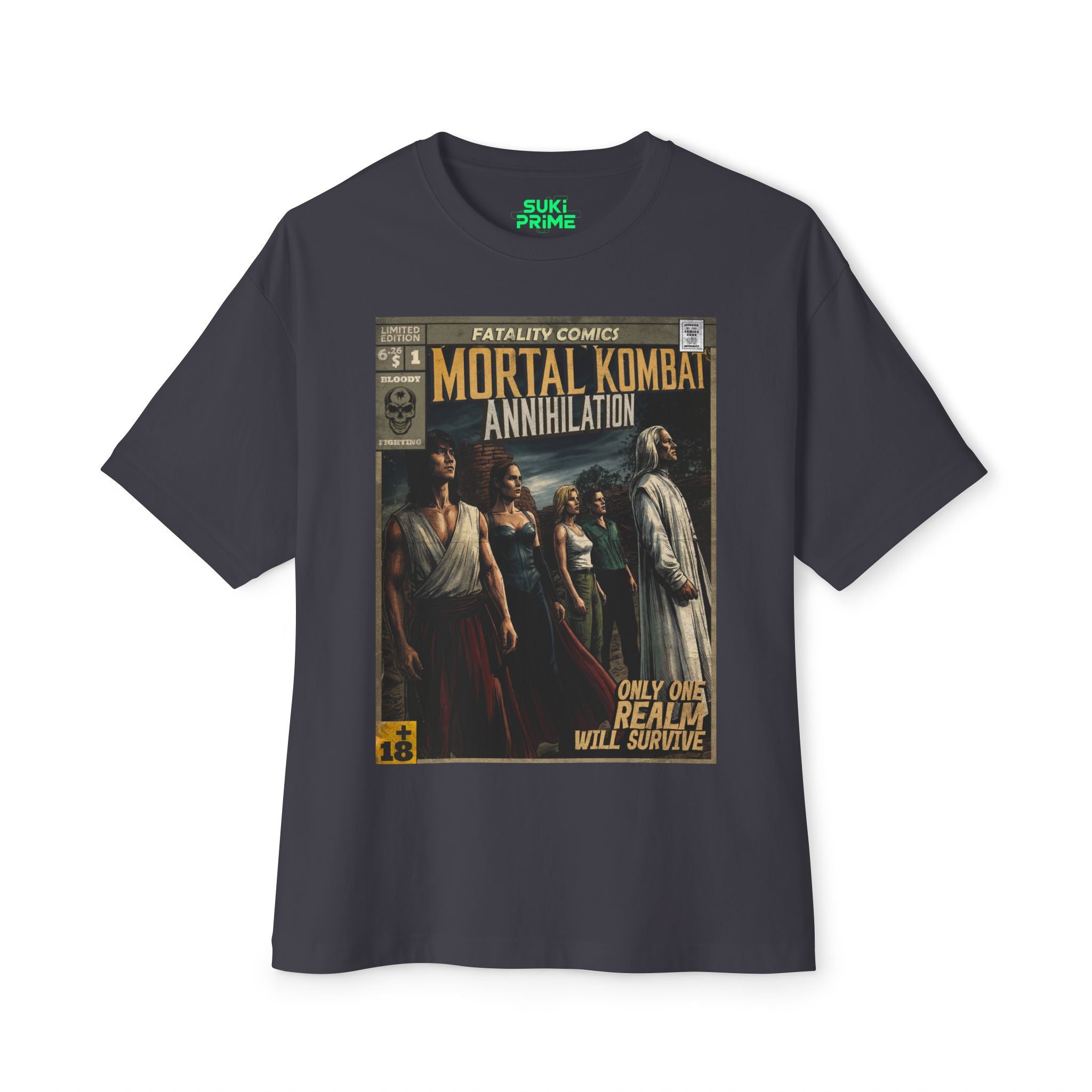Mortal Kombat: Annihilation Movie Comic Cover Oversized T-Shirt