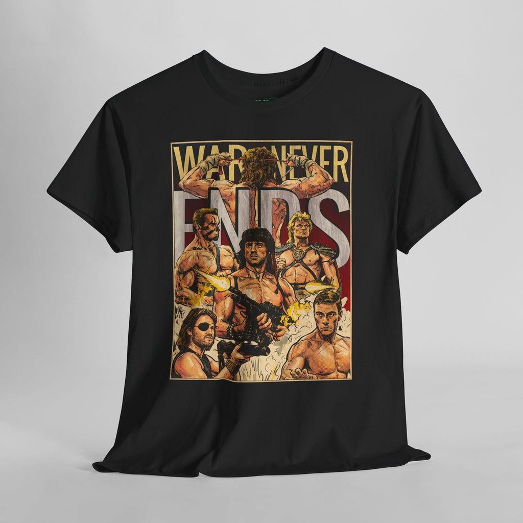 War Never Ends Vintage Retro Comic Cover T-Shirt