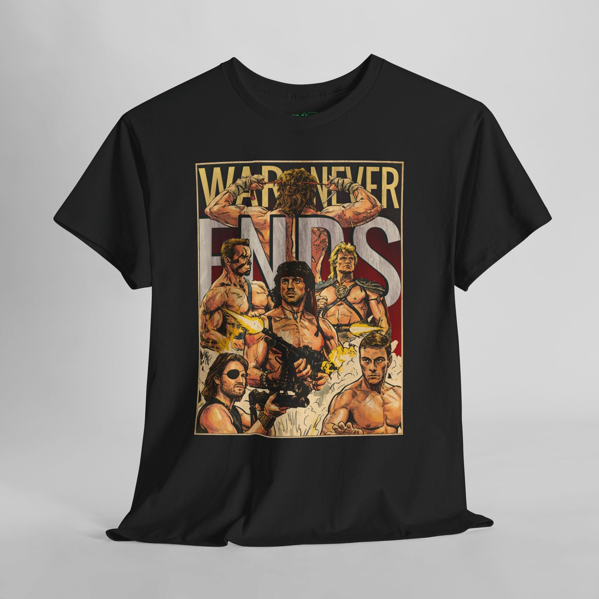 War Never Ends Vintage Retro Comic Cover T-Shirt