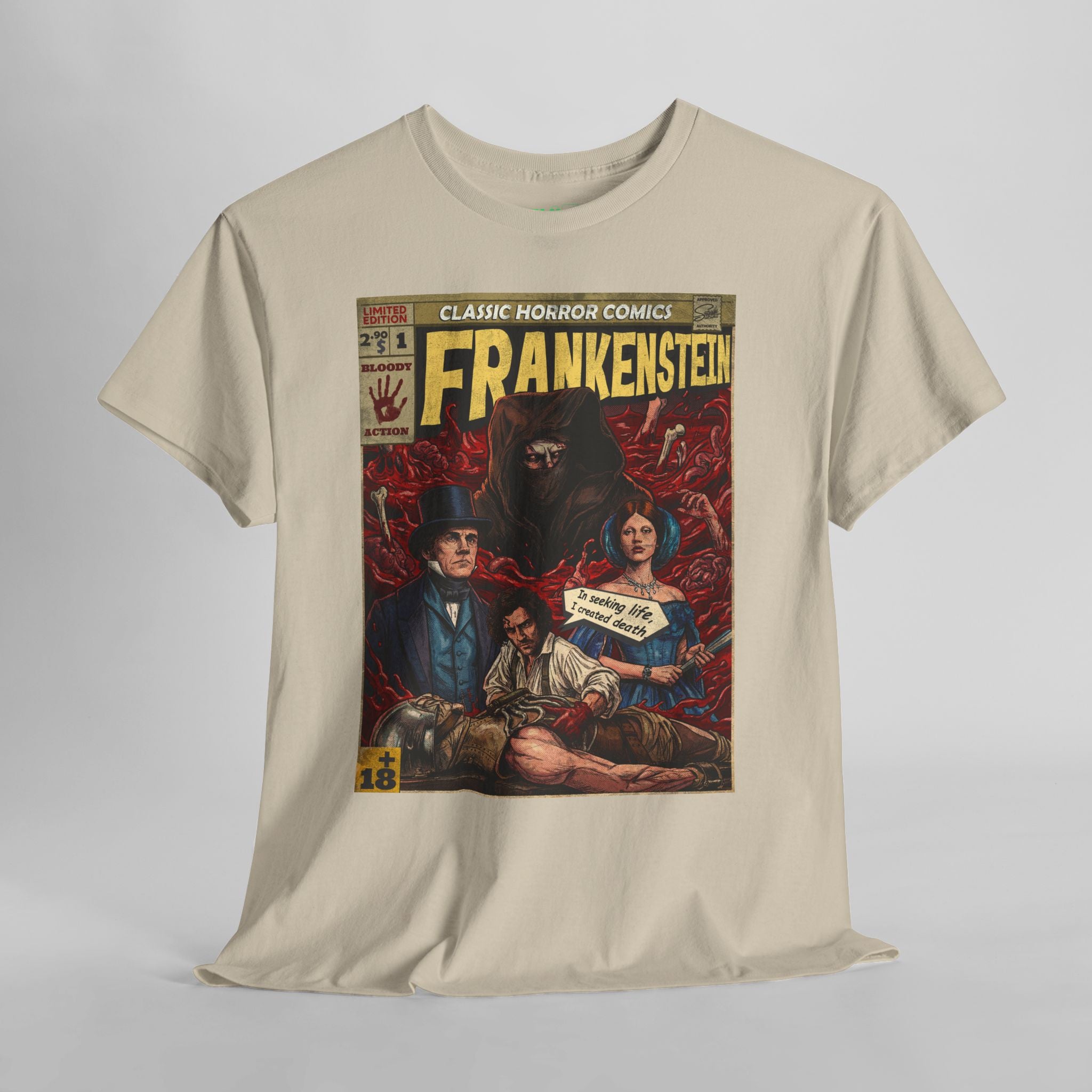 Frankenstein Vintage Retro Comic Cover T-Shirt