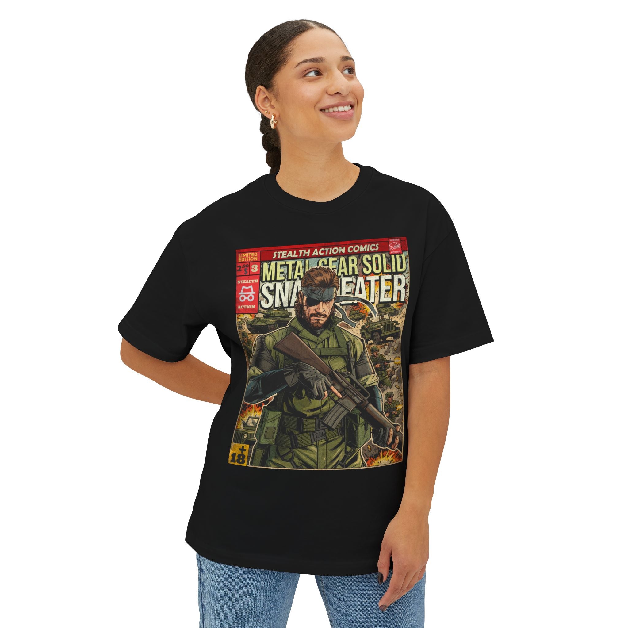 Metal Gear Comic Cover Oversized T-Shirt