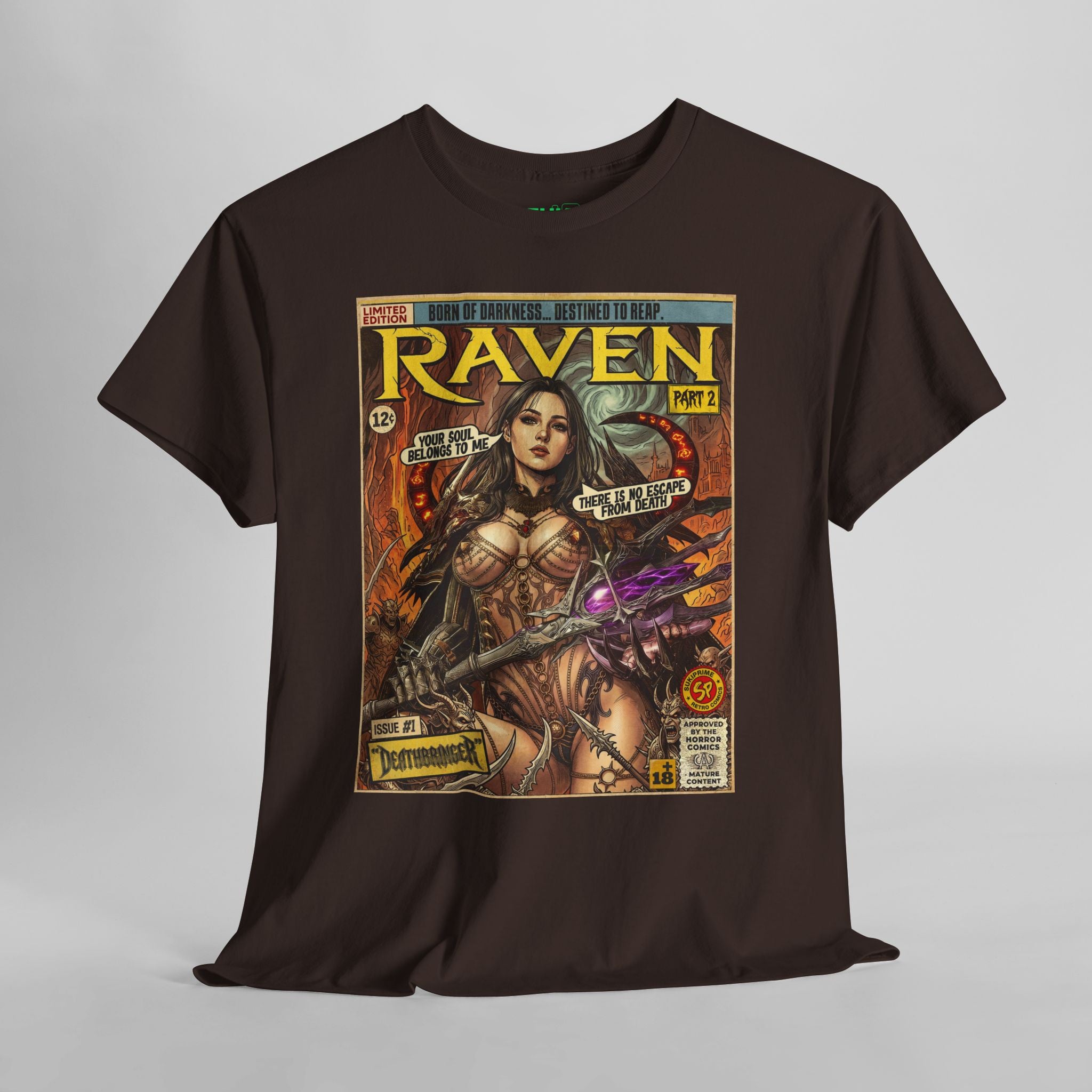Raven 2 Deathbringer Comic Art T-Shirt