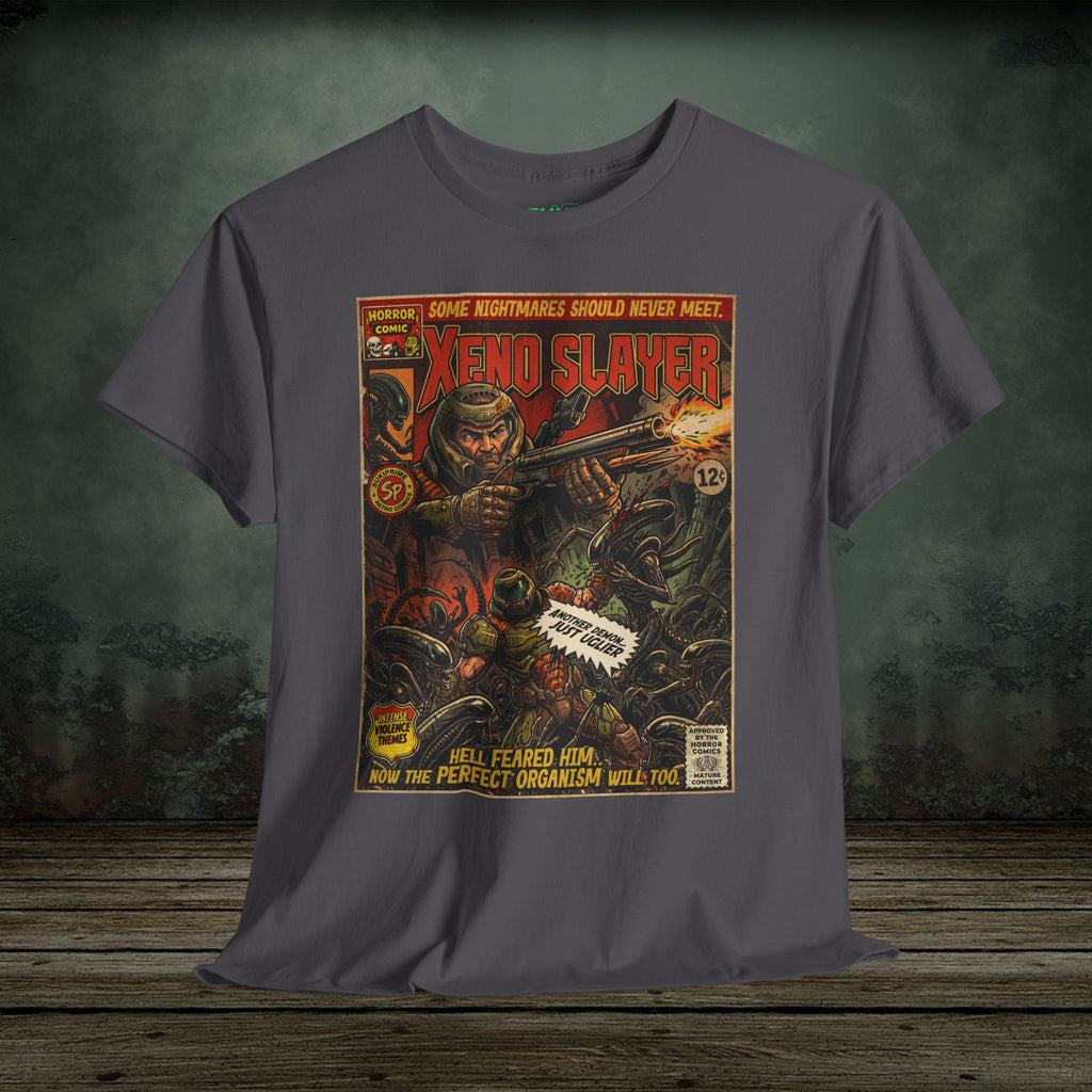 Xeno Slayer | Vintage Retro Gaming T-Shirt