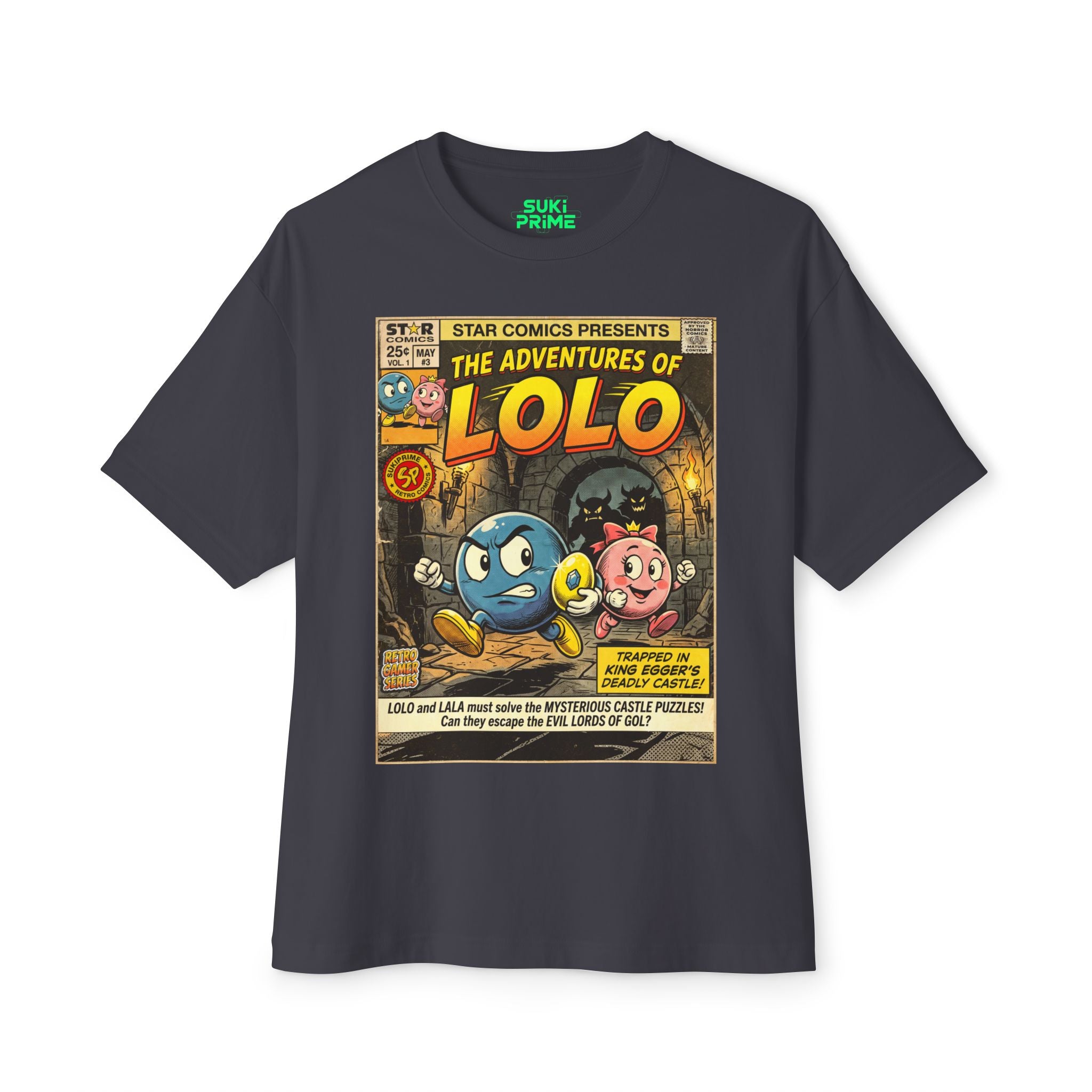 The Adventures of Lolo Comic Art Oversized T-Shirt