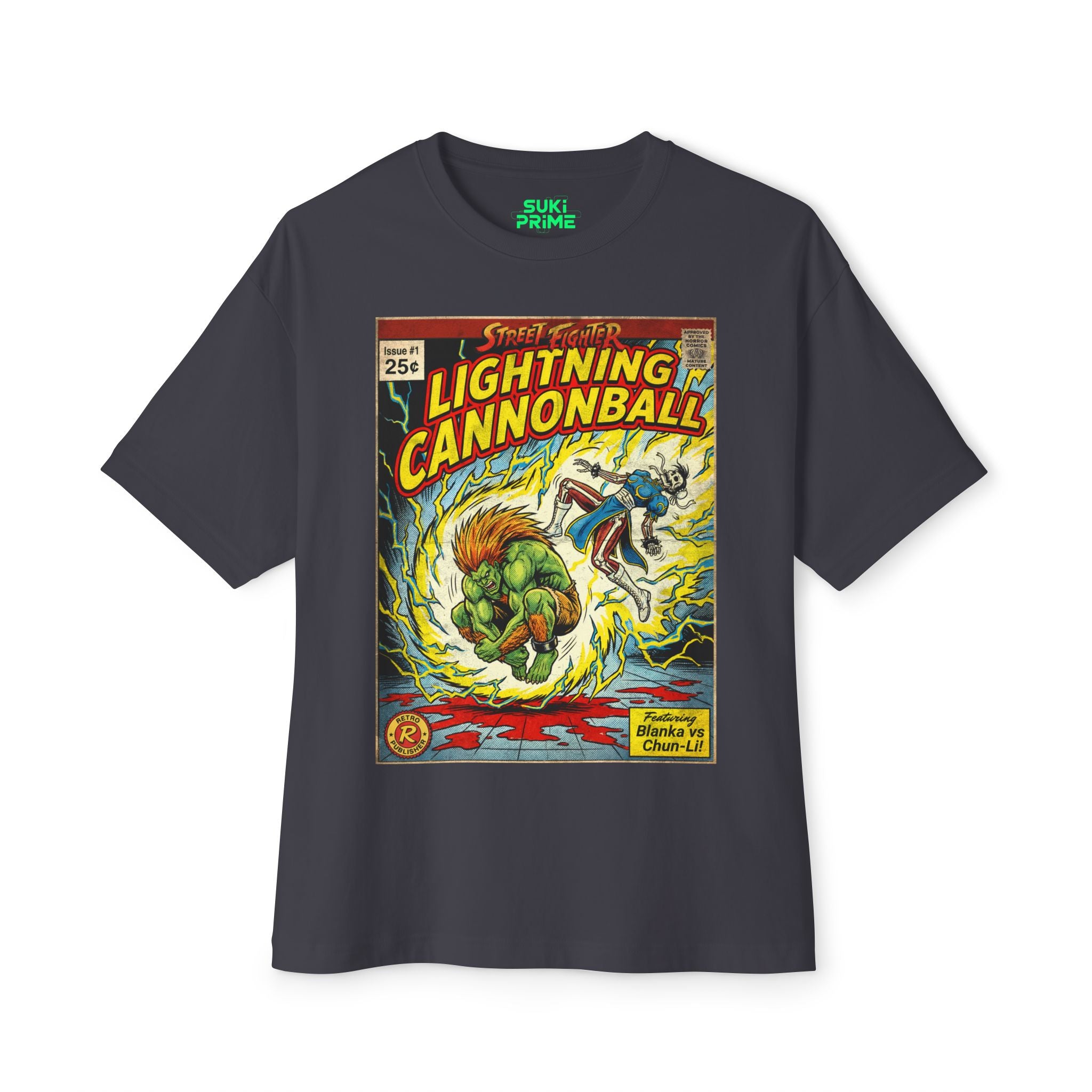Blanka Street Fighter Comic Cover Oversized T-Shirt