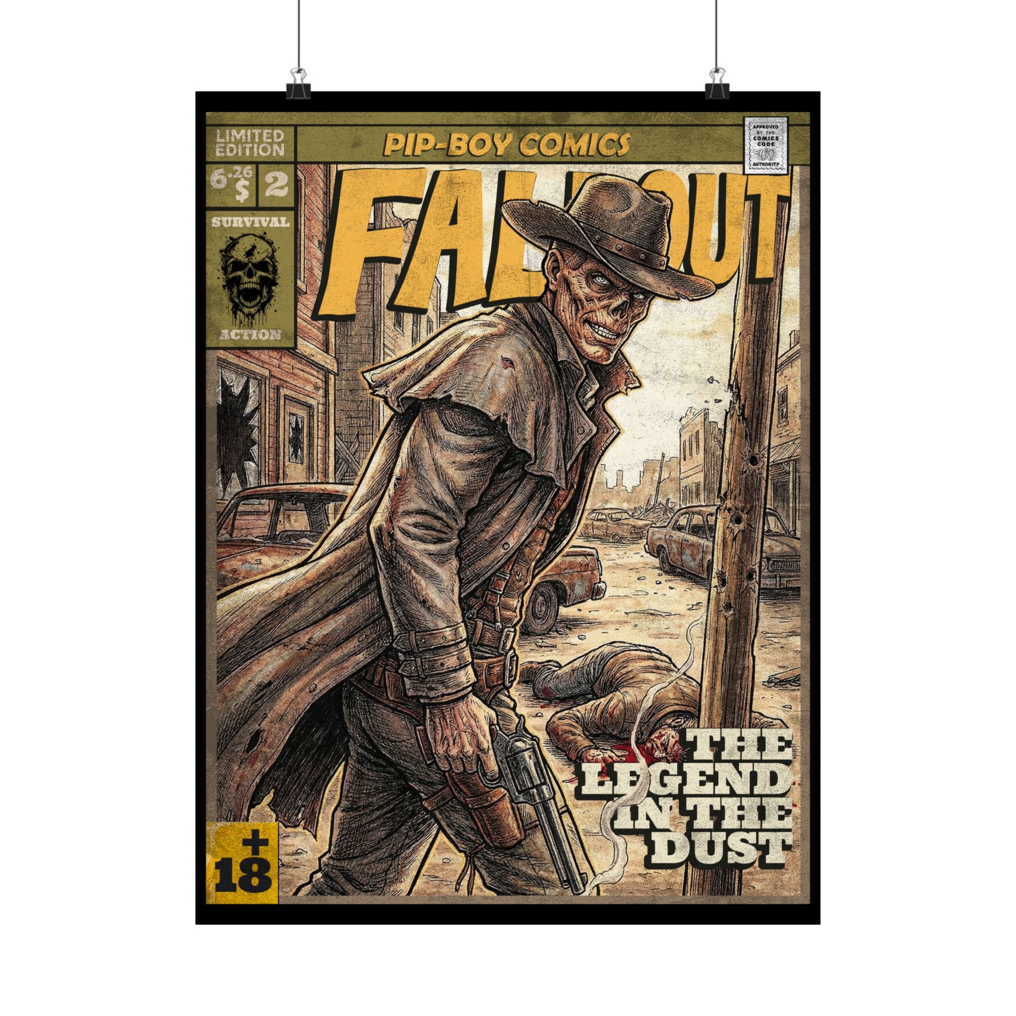 Fallout Comic Satin Poster (300gsm) 18″ x 24″ (Vertical)