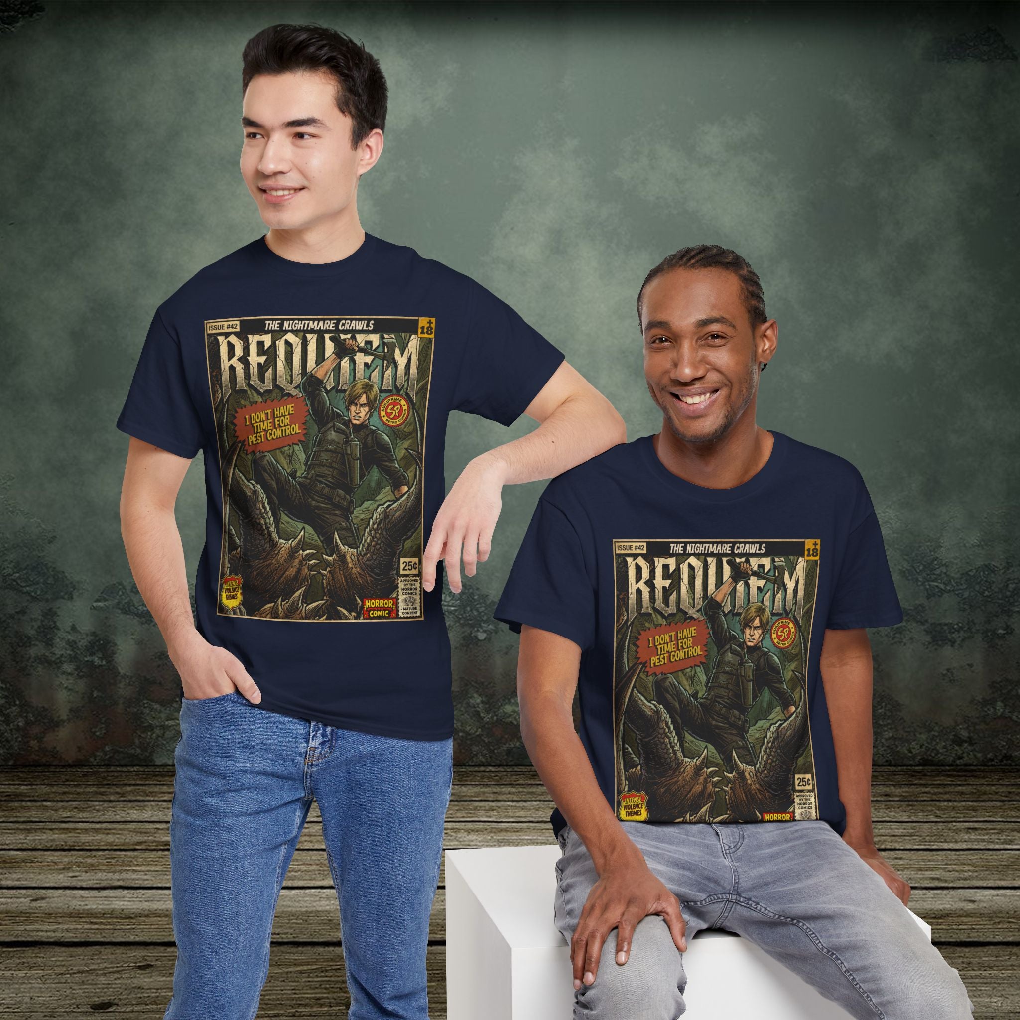 Resident Evil Requiem | Vintage Retro Gaming T-Shirt