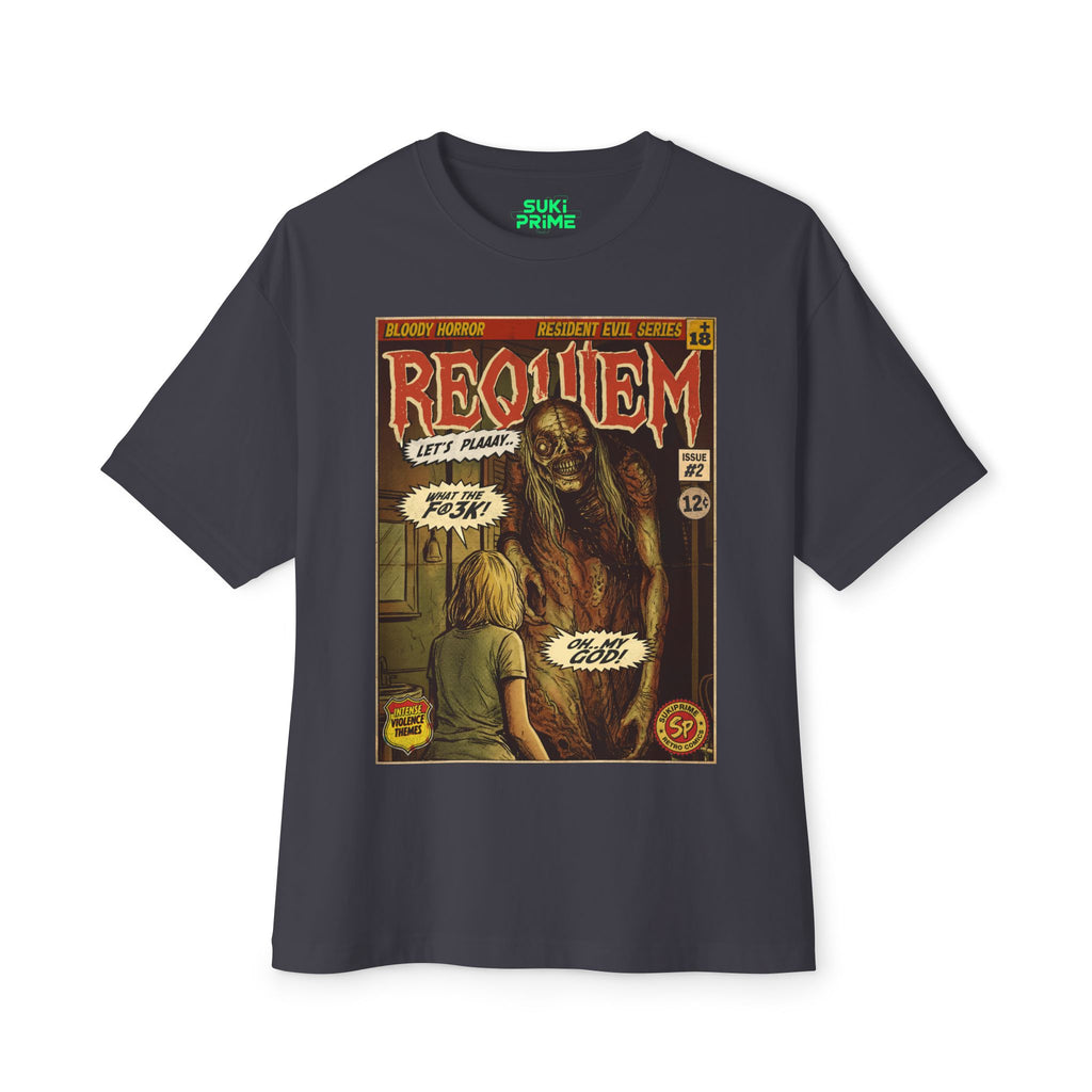 Resident Evil Requiem Comic Cover Oversized T-Shirt