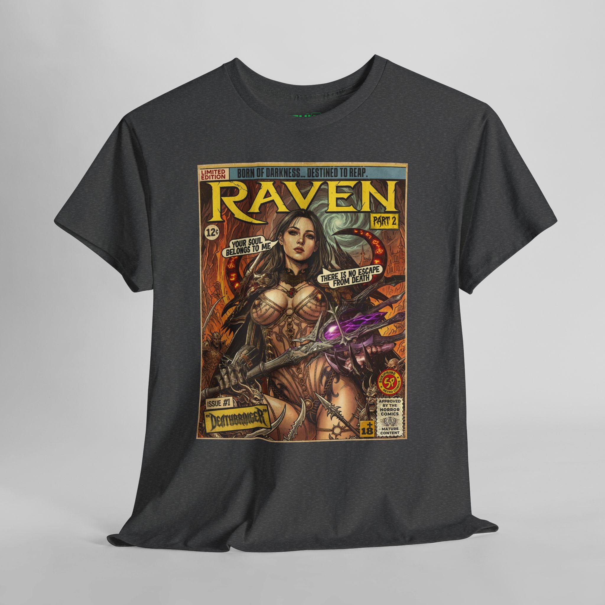 Raven 2 Deathbringer Comic Art T-Shirt