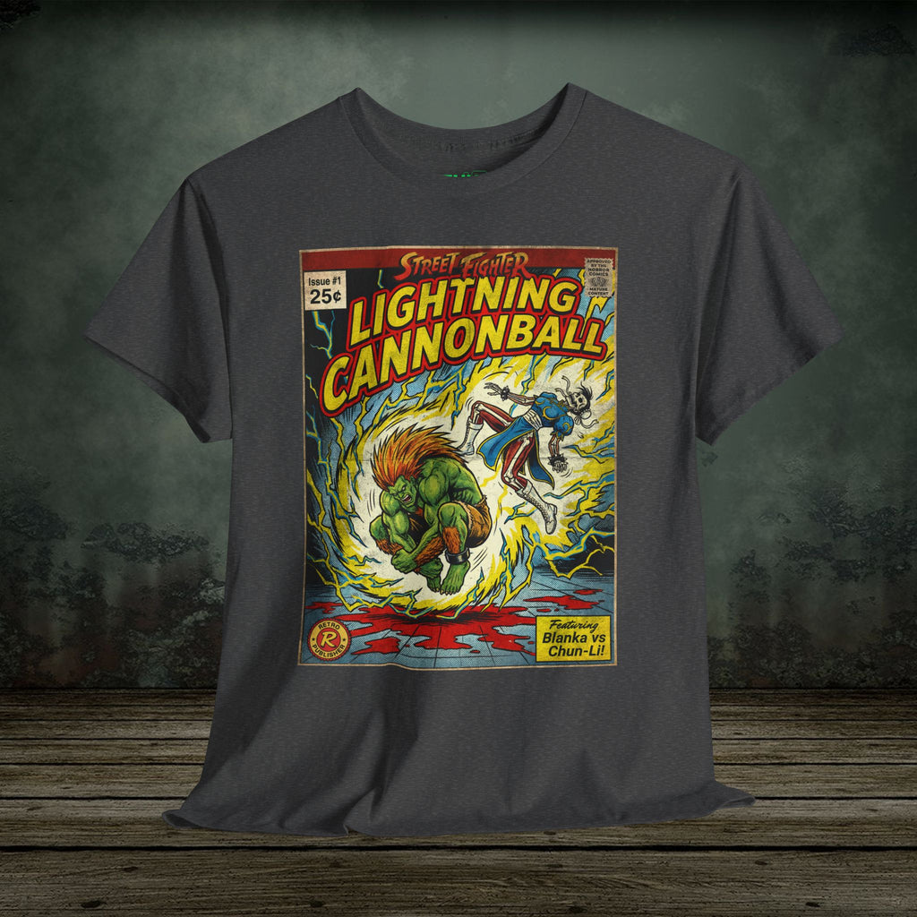 Blanka Street Fighter Comic Art Themed Retro Gaming T-Shirt By SukiPrime 