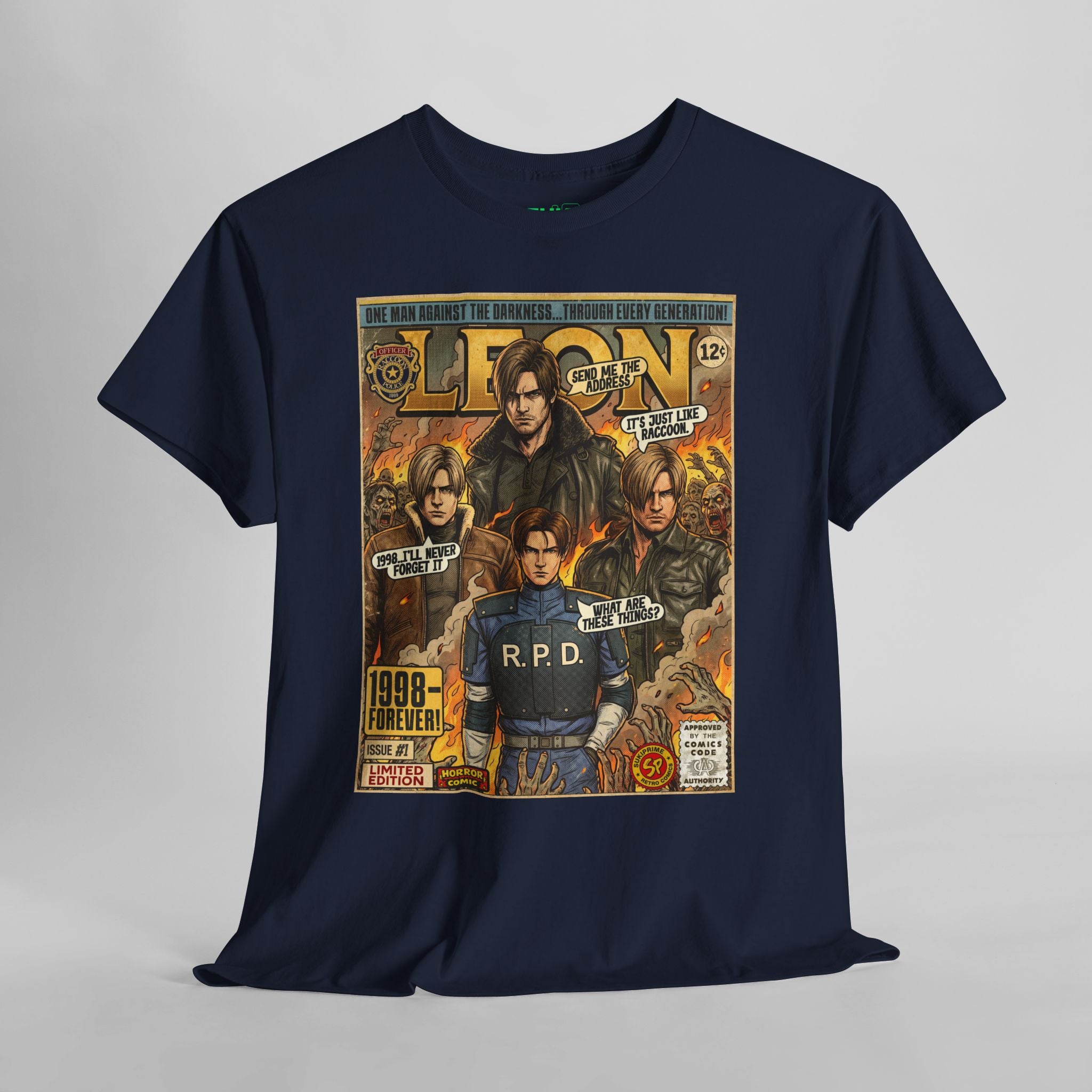 Resident Evil Leon Comic Art T-Shirt
