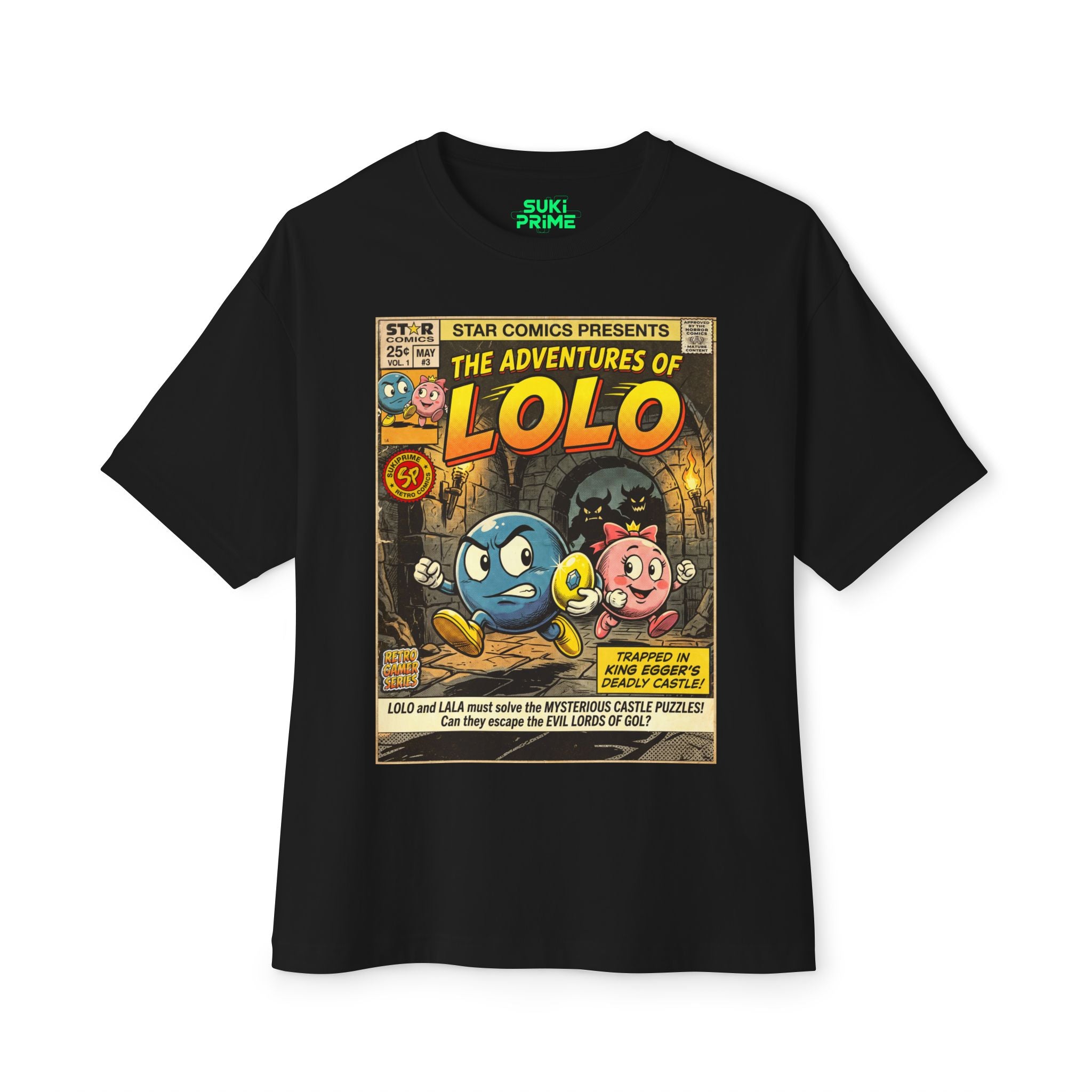 The Adventures of Lolo Comic Art Oversized T-Shirt by SukiPrime