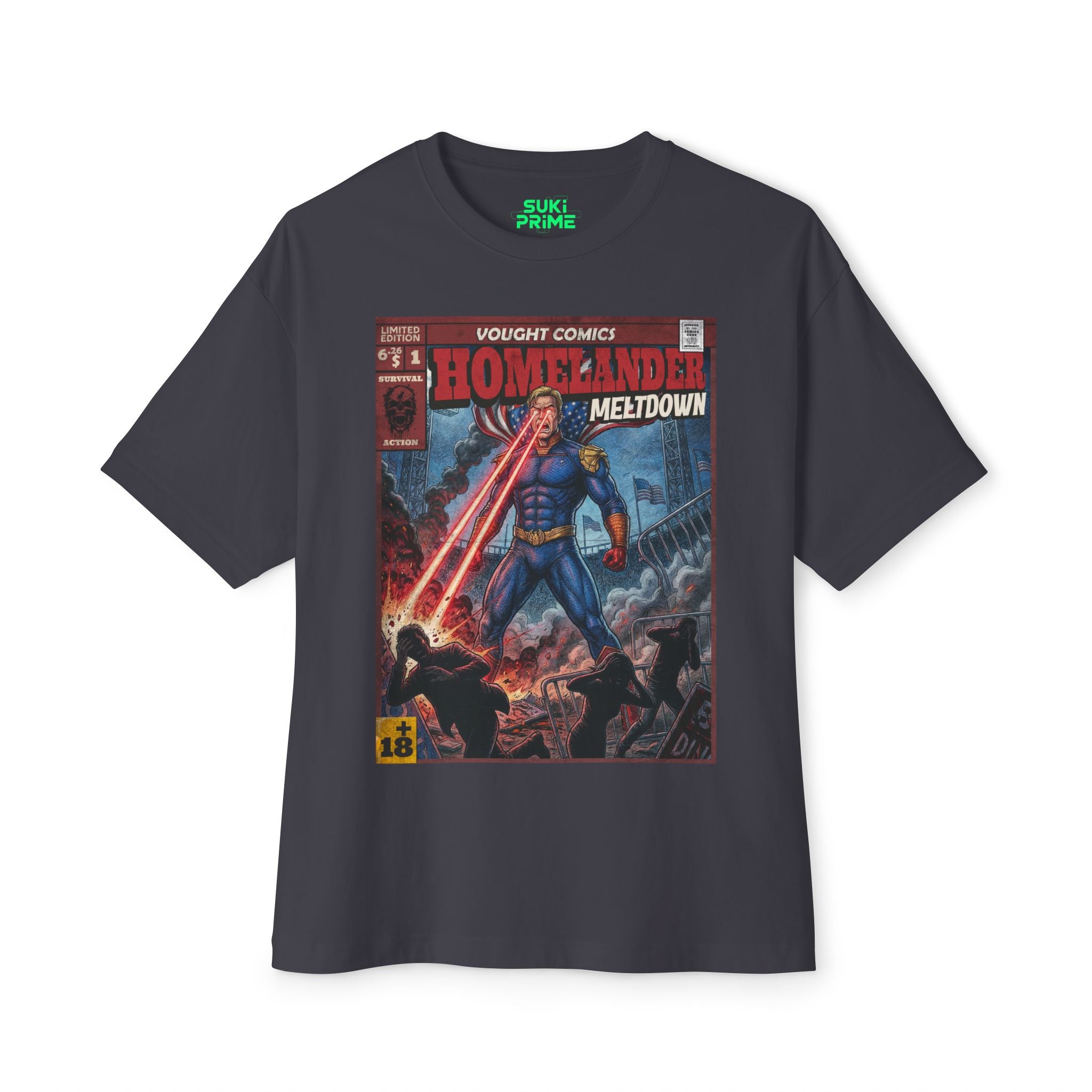 Meltdown Comic Cover Oversized T‑Shirt