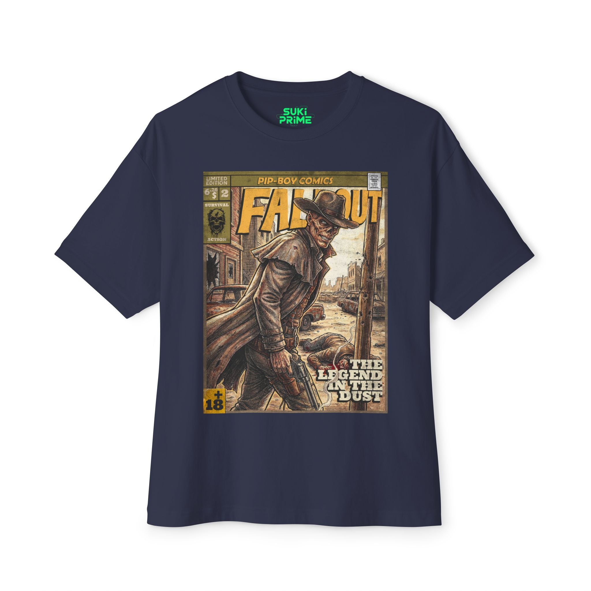 Fallout Comic Cover Oversized T‑Shirt