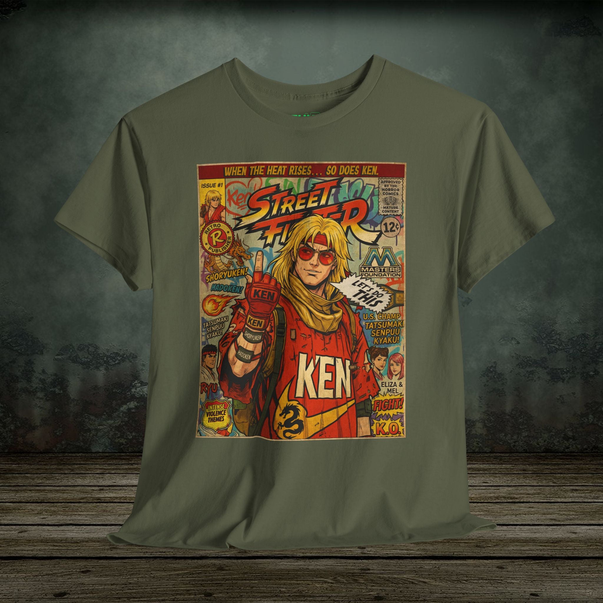 Street Fighter Ken | Vintage Retro Gaming T-Shirt