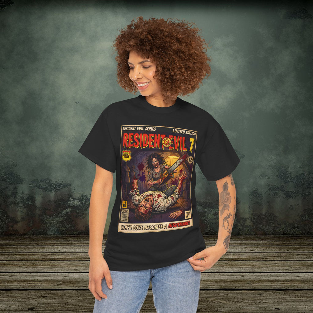 Resident Evil 7 Vintage Comic Art Gaming T-Shirt