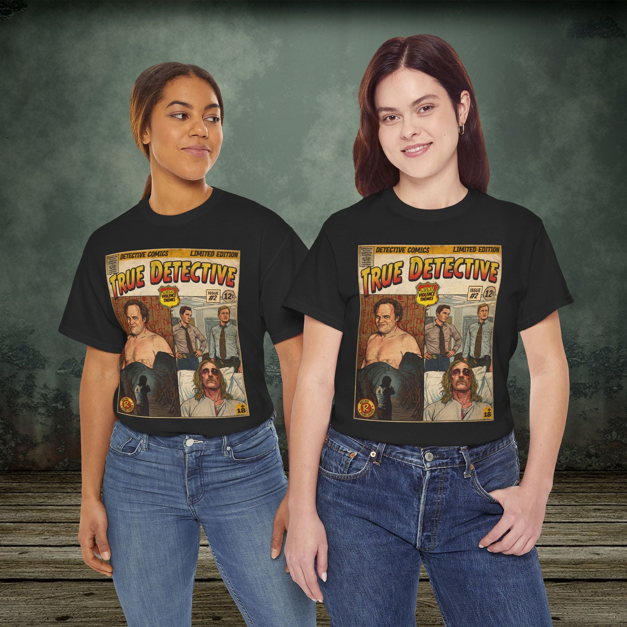True Detective Comic Art T-Shirt