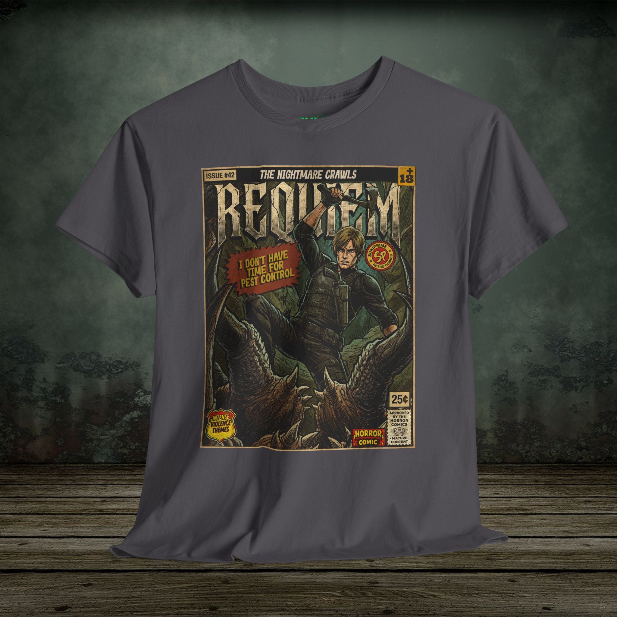 Resident Evil Requiem | Vintage Retro Gaming T-Shirt