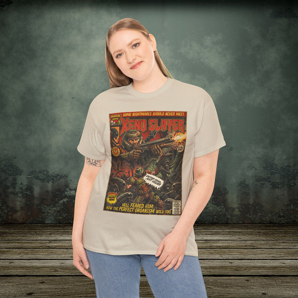 Xeno Slayer | Vintage Retro Gaming T-Shirt