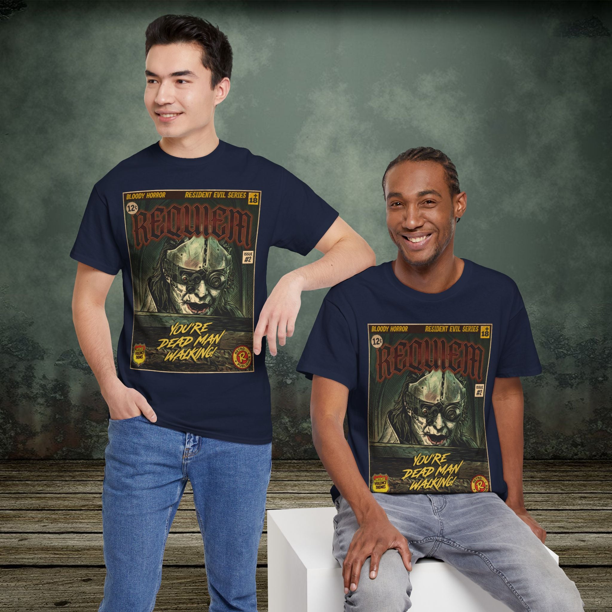 Resident Evil Requiem | Vintage Retro Gaming T-Shirt