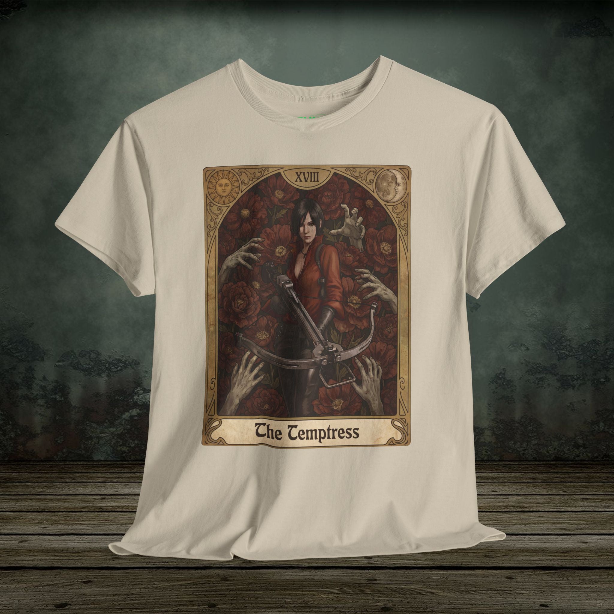 Ada Wong | Resident Evil Tarot Card | Vintage Retro Gaming T-Shirt