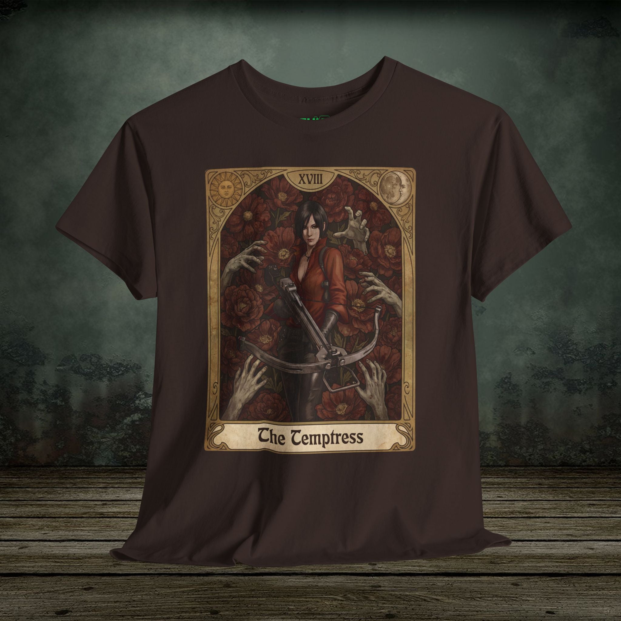 Ada Wong | Resident Evil Tarot Card | Vintage Retro Gaming T-Shirt