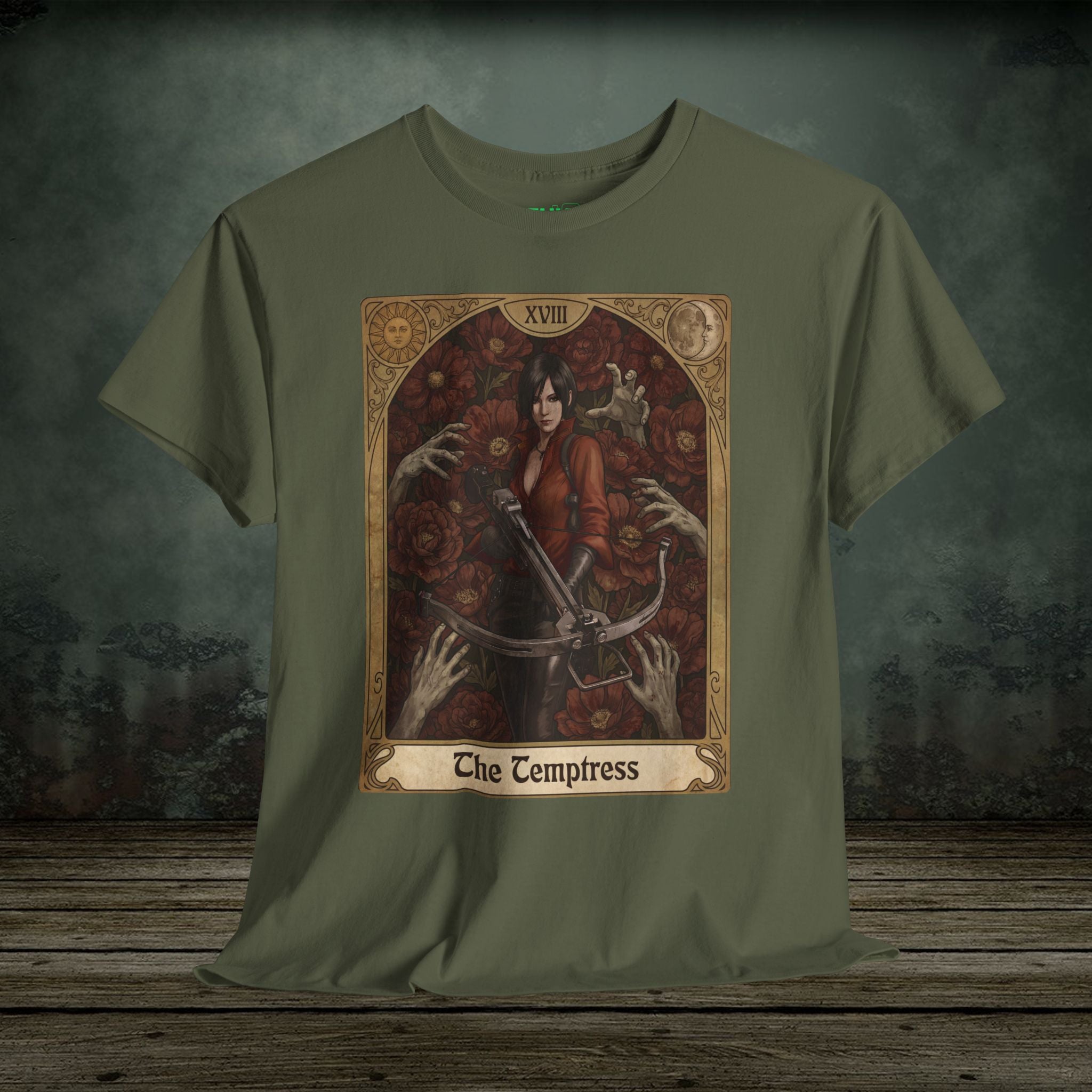 Ada Wong | Resident Evil Tarot Card | Vintage Retro Gaming T-Shirt