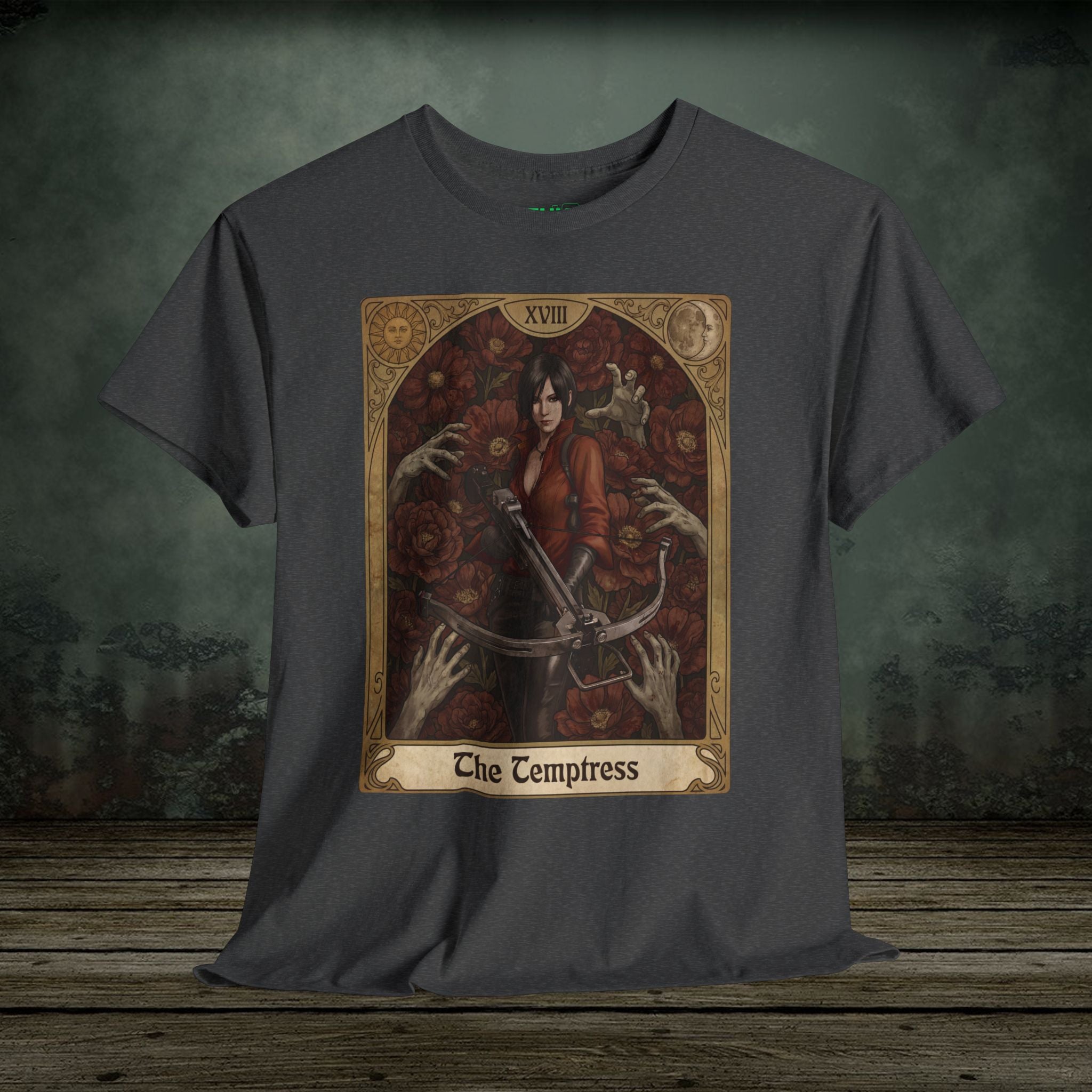 Ada Wong | Resident Evil Tarot Card | Vintage Retro Gaming T-Shirt