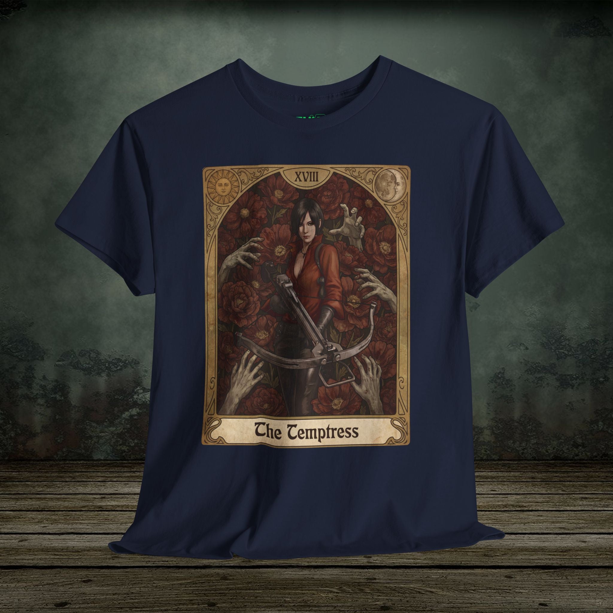 Ada Wong | Resident Evil Tarot Card | Vintage Retro Gaming T-Shirt