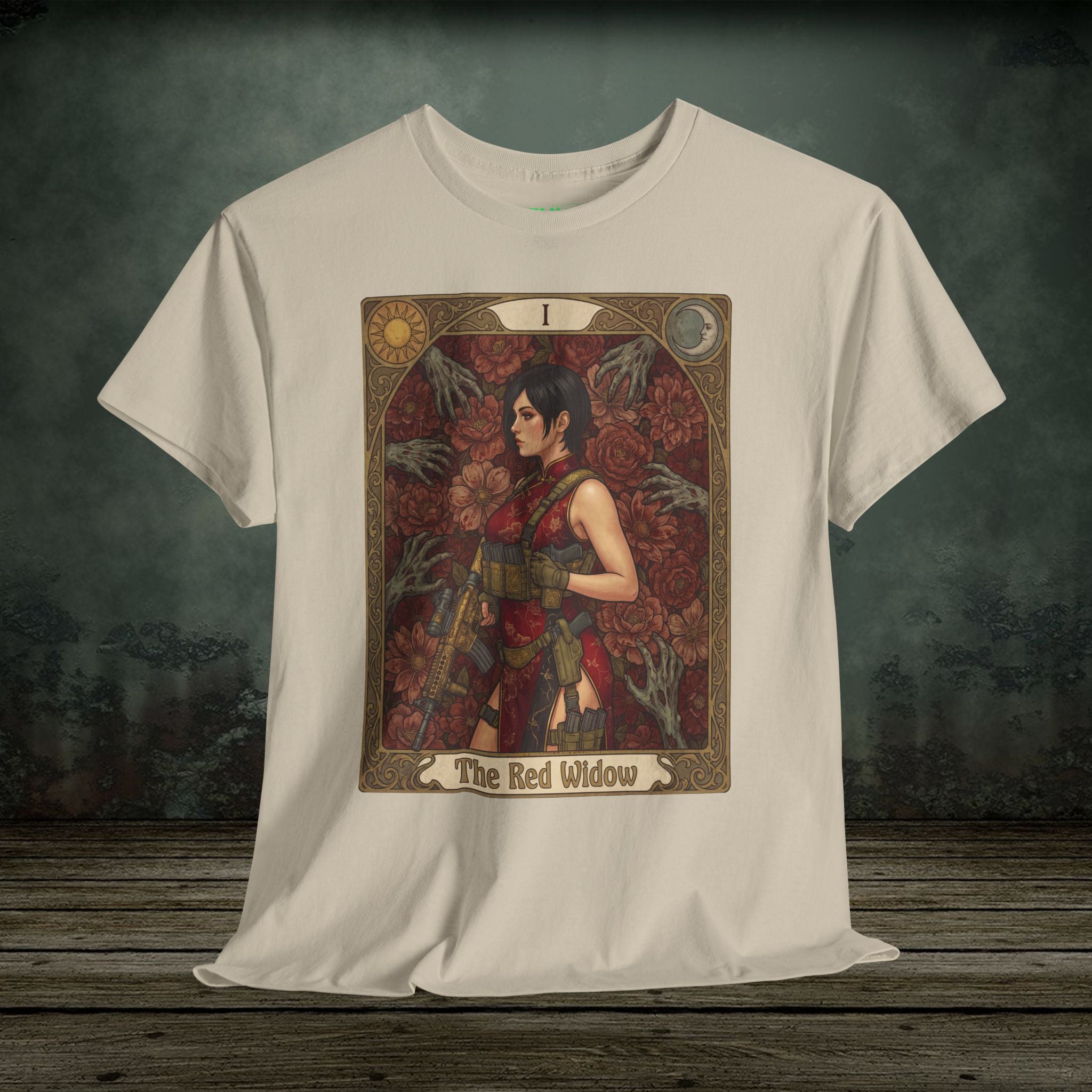 Ada Wong | Resident Evil Tarot Card | Vintage Retro Gaming T-Shirt