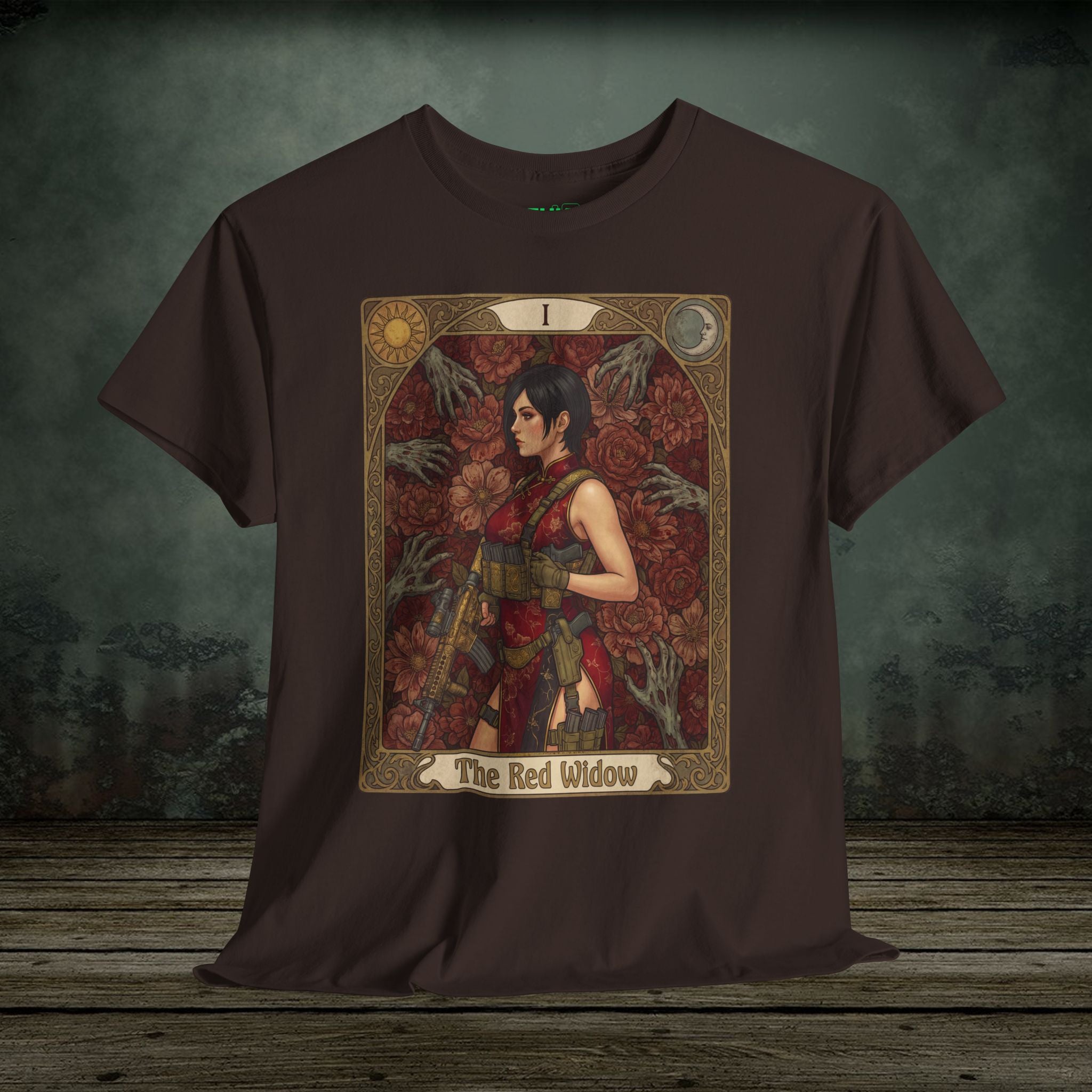 Ada Wong | Resident Evil Tarot Card | Vintage Retro Gaming T-Shirt